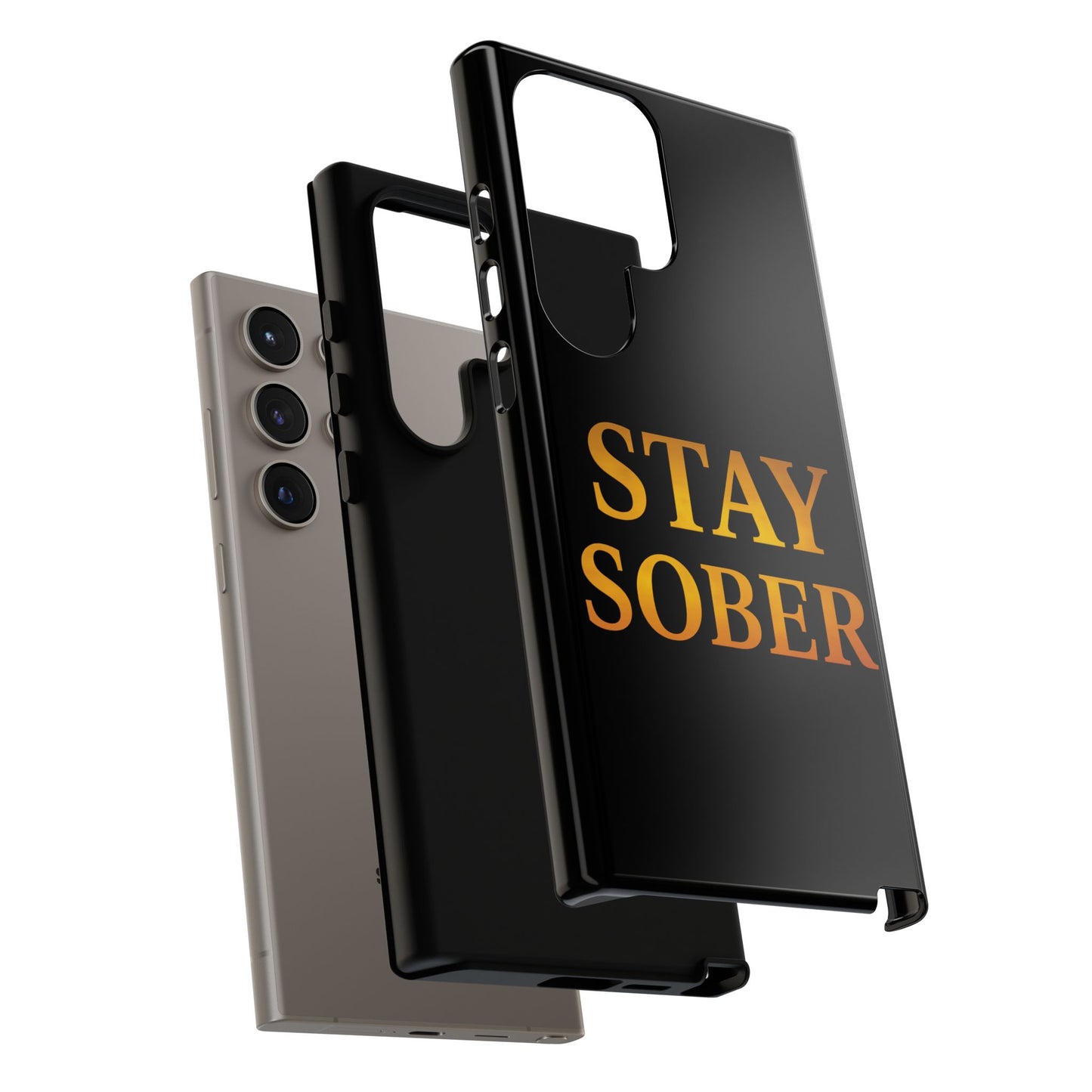 Stay Sober Phone Case | Tough Cases | Recovery Gift | Sobriety Support | Motivational Accessories | Unique Phone Cover