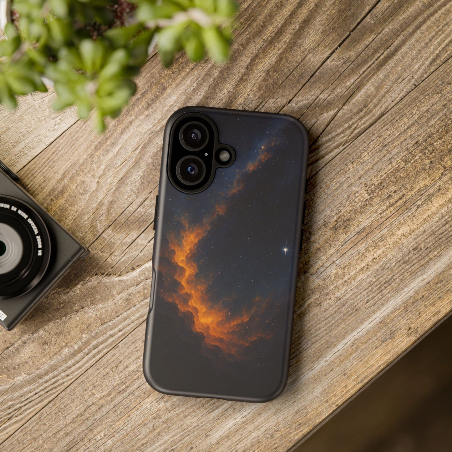 Stellar Flame – Cosmic Nebula Art Phone Case