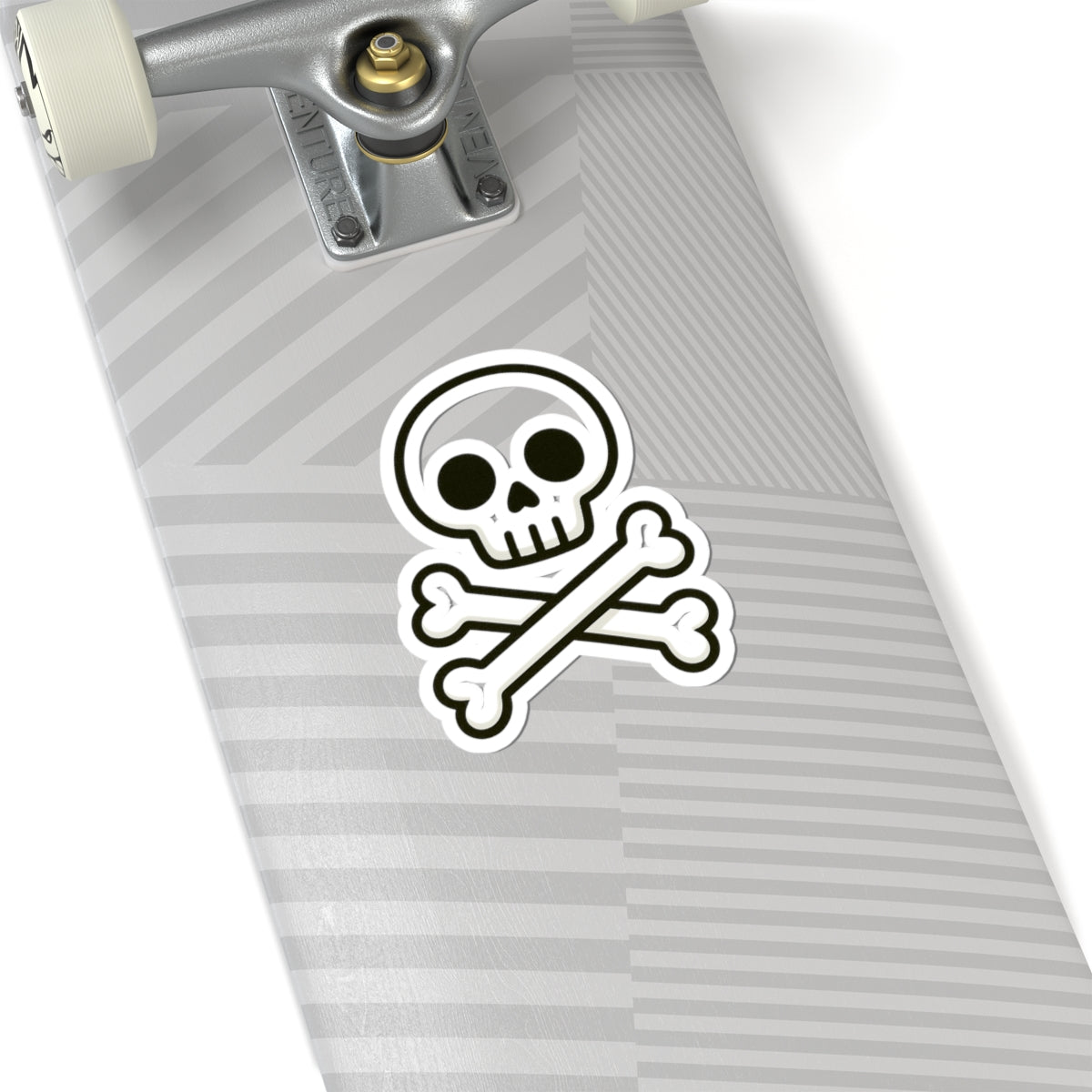 Skull and Crossbones Kiss-Cut Stickers | Edgy Laptop Decals, Vinyl Stickers for Water Bottles, Halloween Decor, Gothic Aesthetic