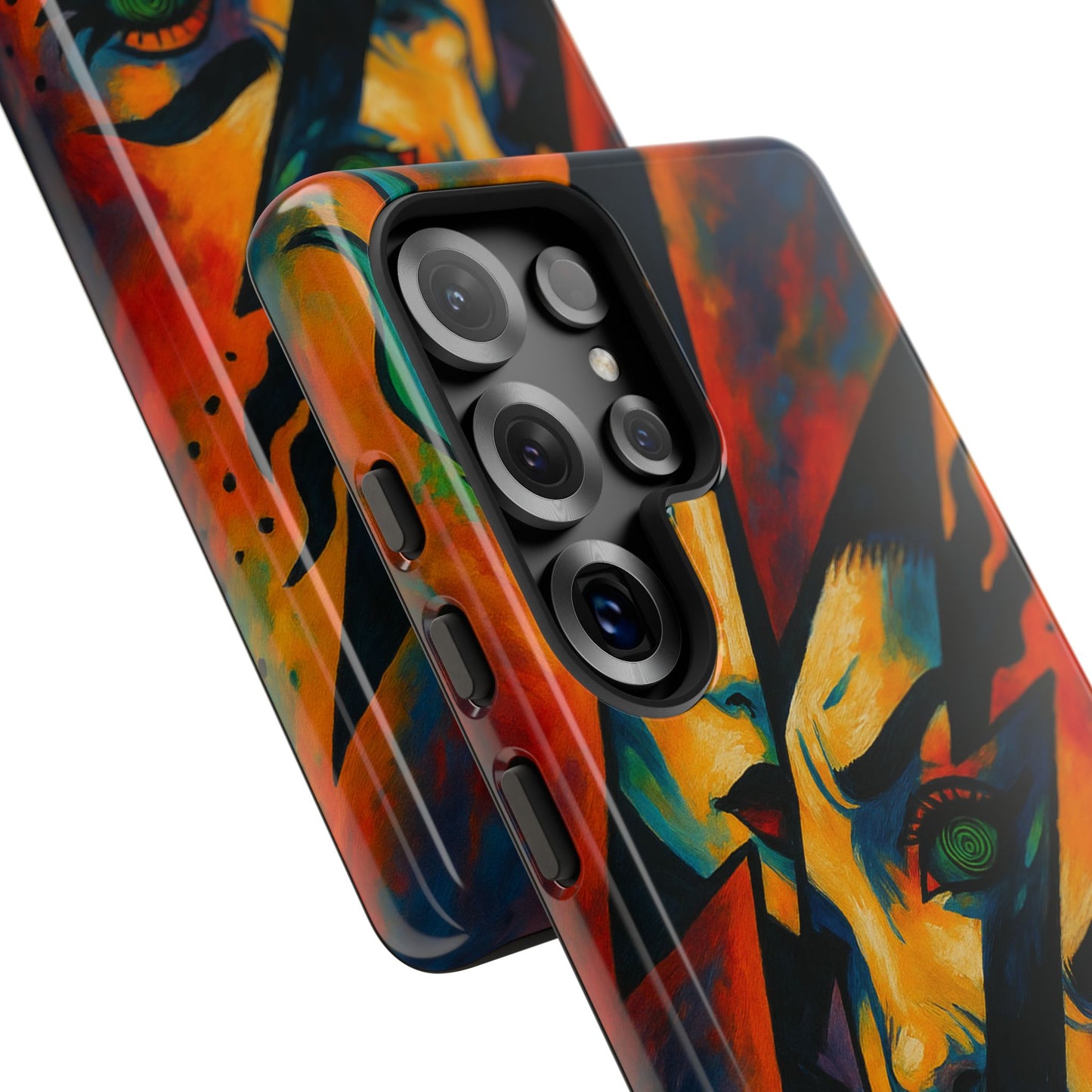 Vibrant Phone Case with Edgy Art, Tough Cases for Trendsetters, Unique Gift for Art Lovers, Colorful Phone Accessory, Protection and Style