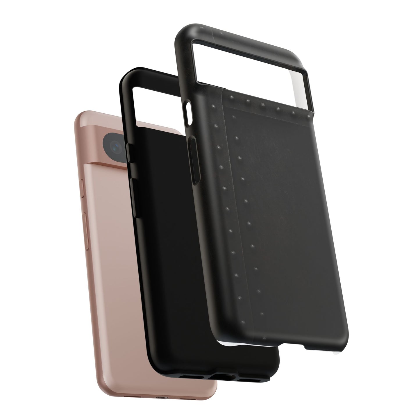 Steel & Smoke – Riveted Shadows Phone Case