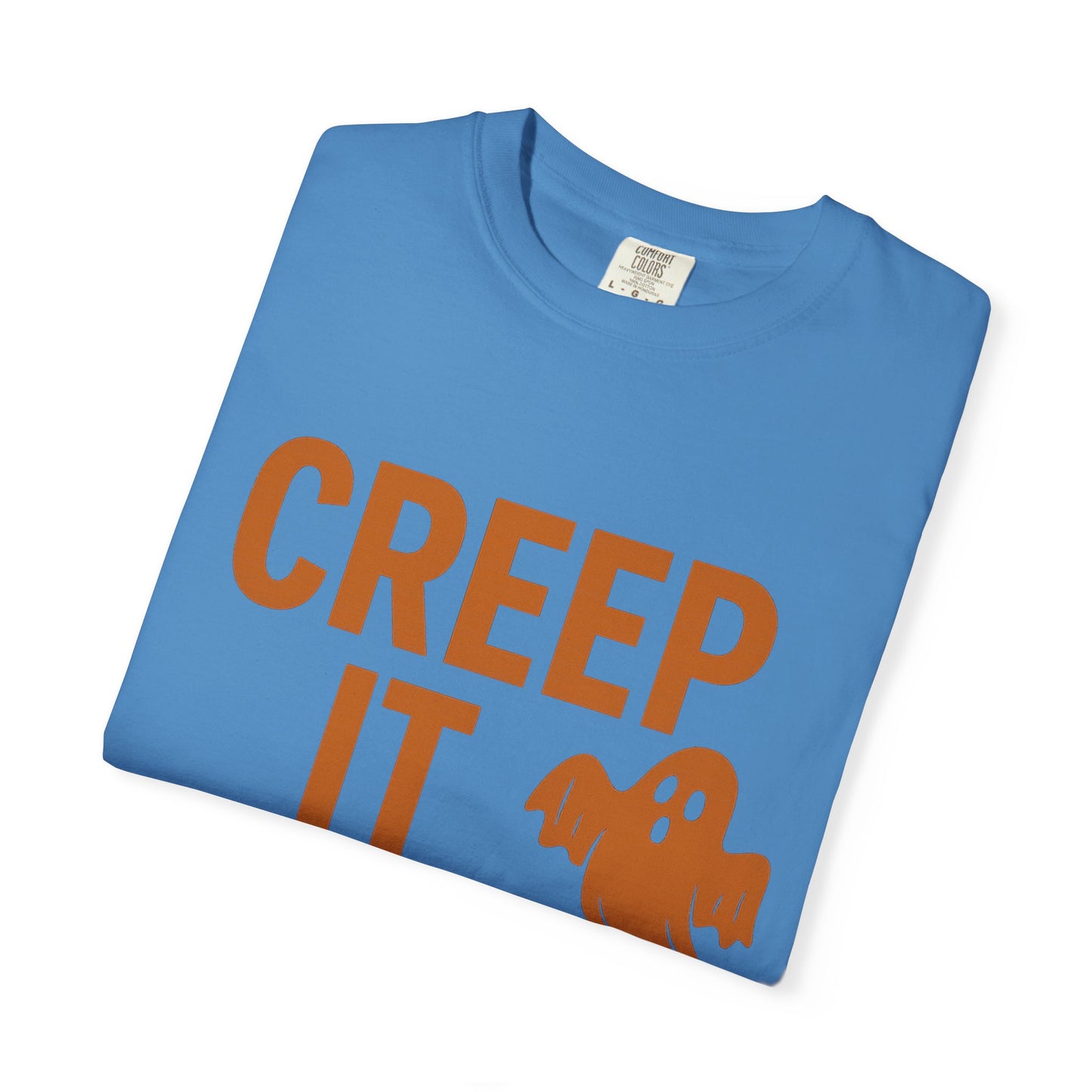 Creep It Real Unisex T-Shirt - Fun Halloween Apparel, Ghost Graphic Tee, Casual Style, Unique Gift for Friends, Halloween Party Outfit