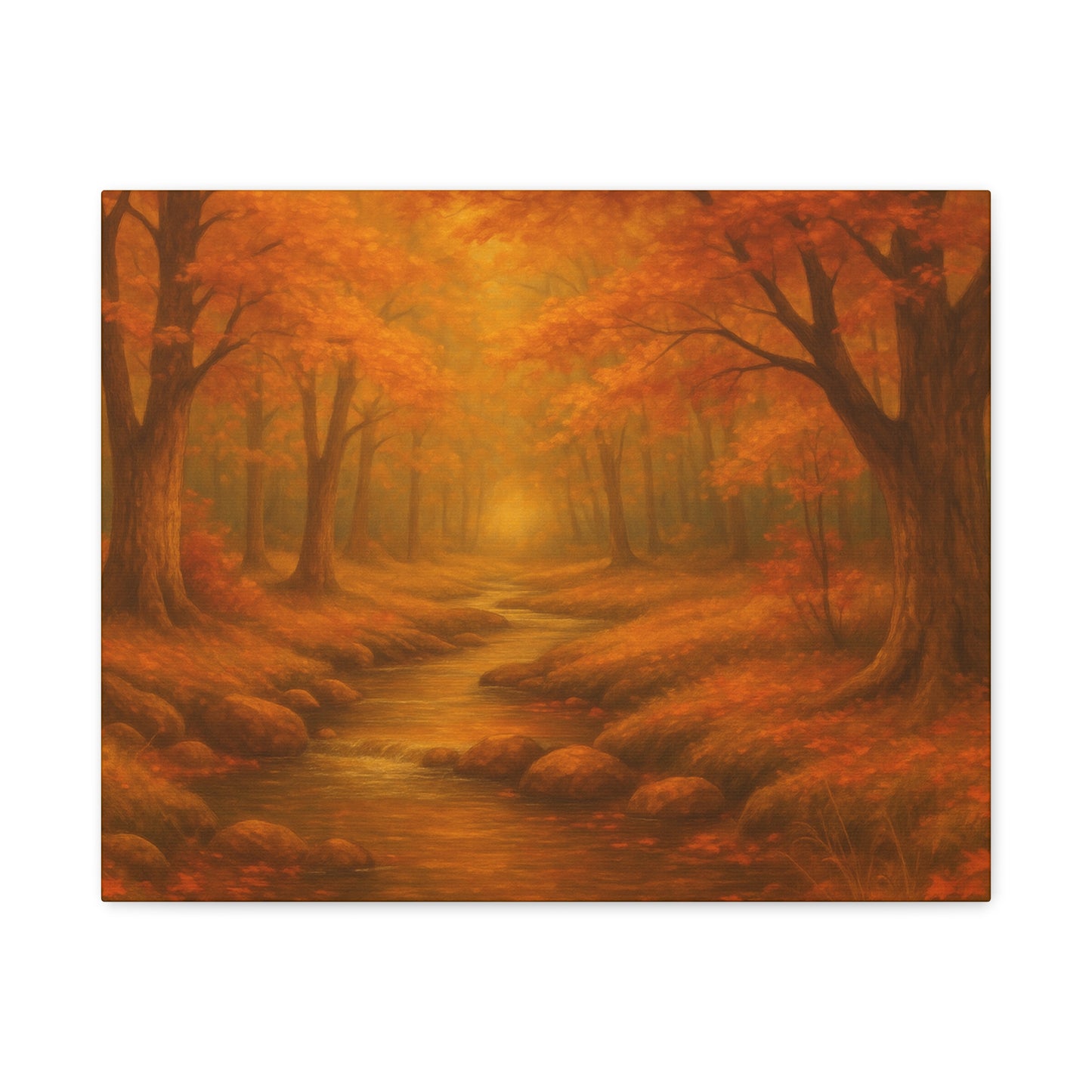 Autumn Landscape Canvas Print, Cozy Home Decor, Fall Wall Art, Nature Inspired Gift, Thanksgiving Decoration
