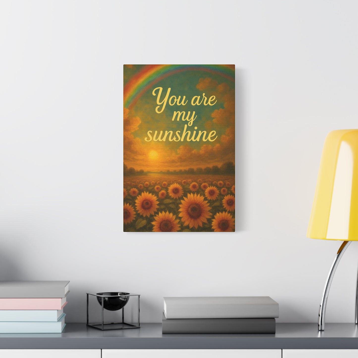 Sunshine Canvas Wall Art, Inspirational Home Decor, Custom Motivational Print, Gift for Friends, Thoughtful Decoration