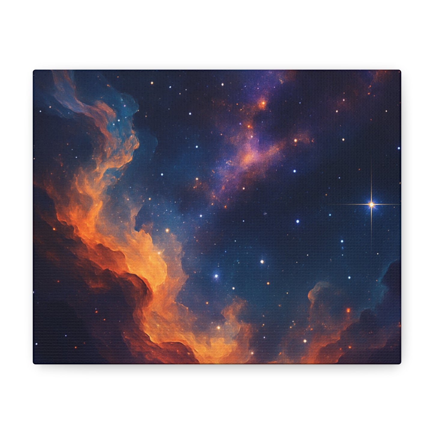 Stellar Flame – Nebula Canvas Art
