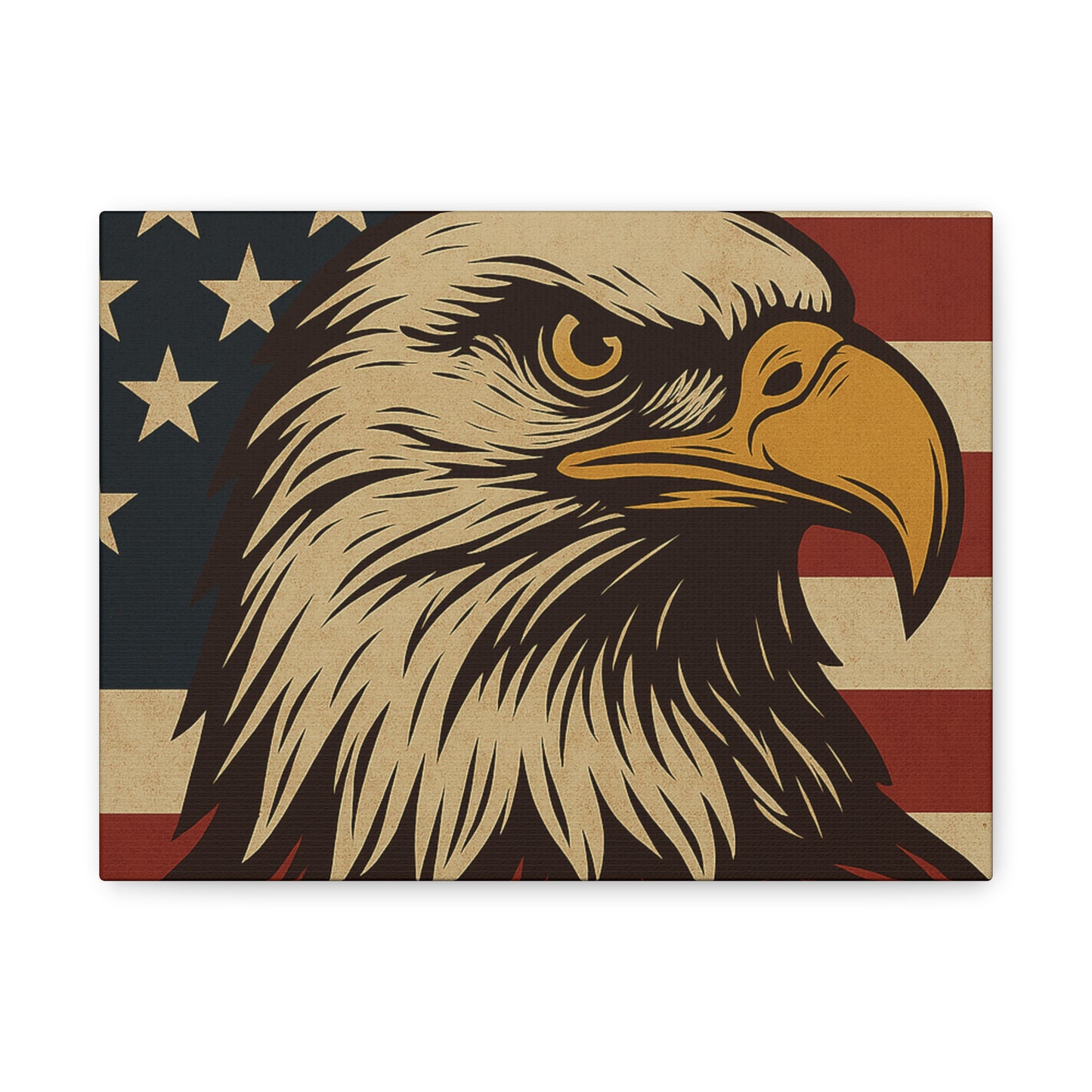American Pride – Bald Eagle Canvas Art