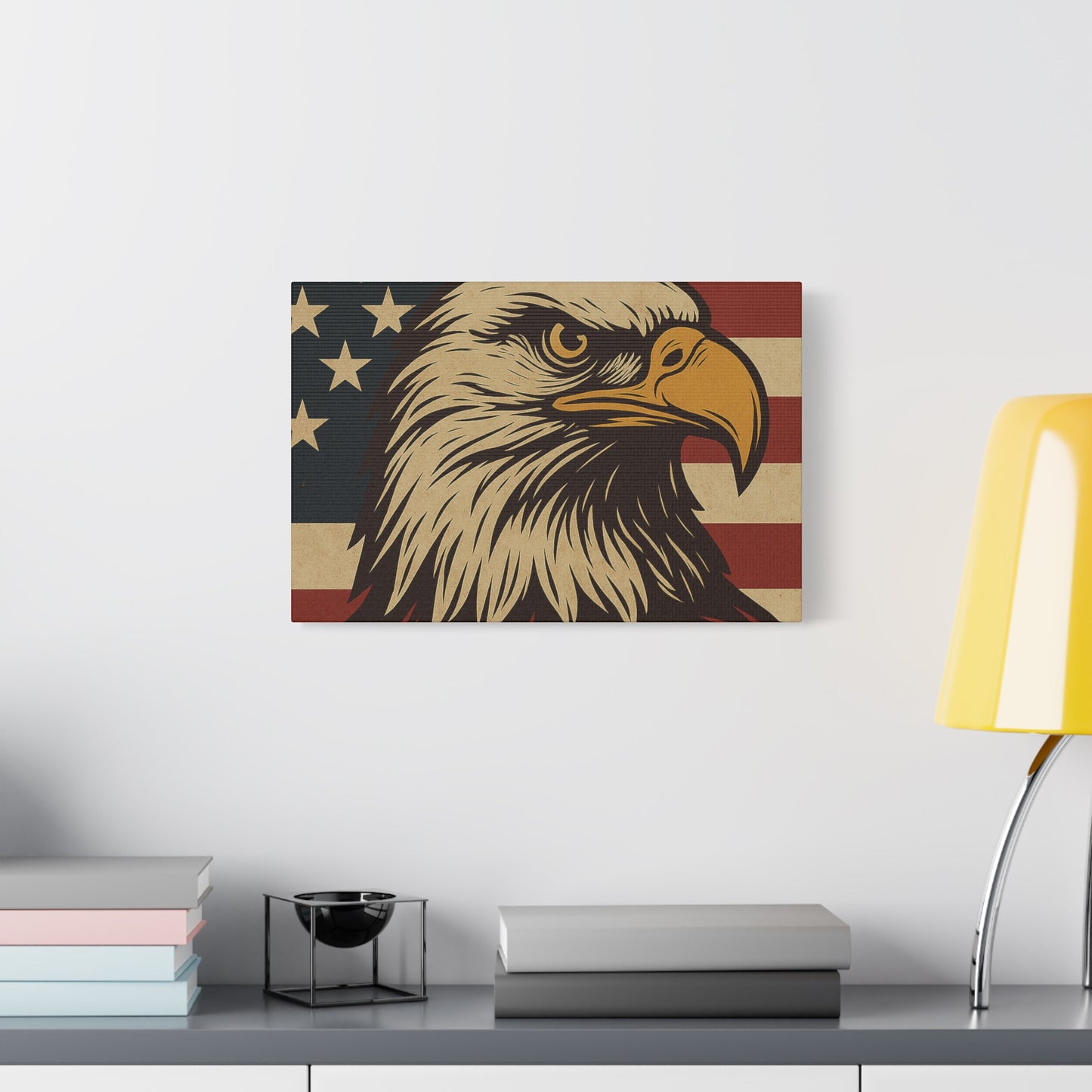 American Pride – Bald Eagle Canvas Art