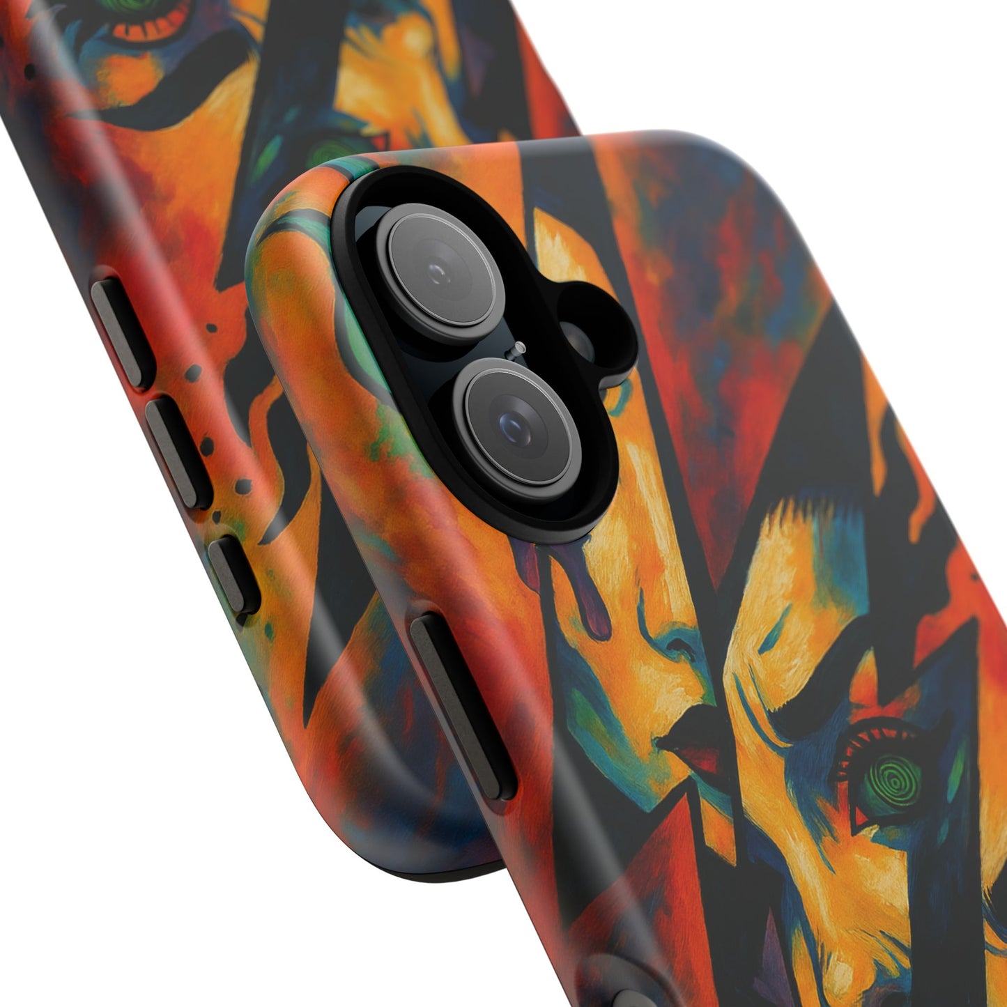 Vibrant Phone Case with Edgy Art, Tough Cases for Trendsetters, Unique Gift for Art Lovers, Colorful Phone Accessory, Protection and Style