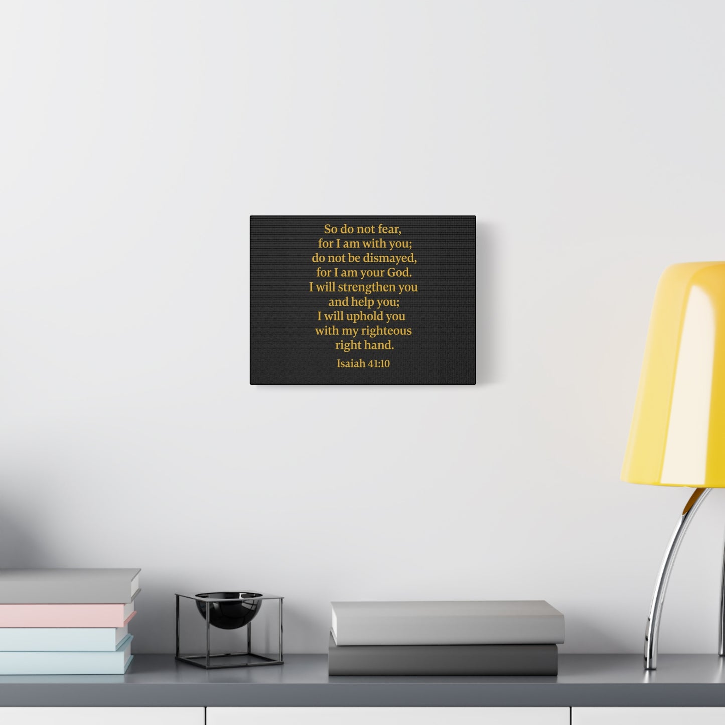 Inspirational Quote Isaiah 41:10 Wall Art, Motivational Canvas Print, Home Decor, Gift for Uplifting Moments, Faith-Based Decoration