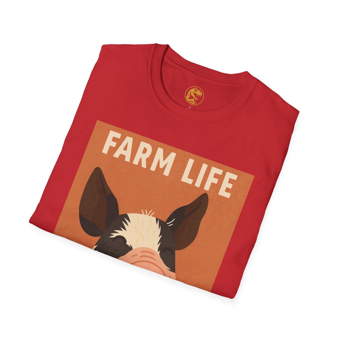Farm Life pig Unisex Soft style T-Shirt, Casual Farm Tee, Cute Pig Graphic Shirt, Animal Lover Gift, Farm house Apparel
