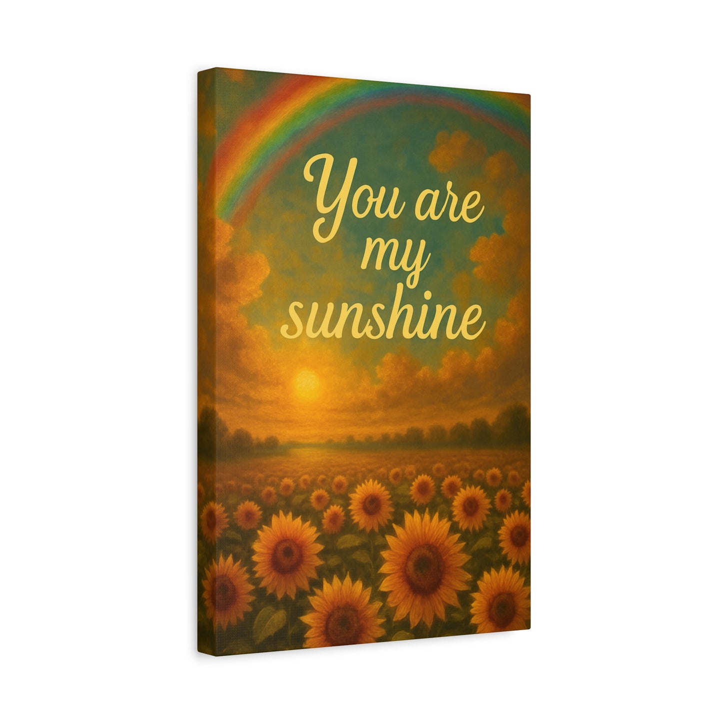 Sunshine Canvas Wall Art, Inspirational Home Decor, Custom Motivational Print, Gift for Friends, Thoughtful Decoration