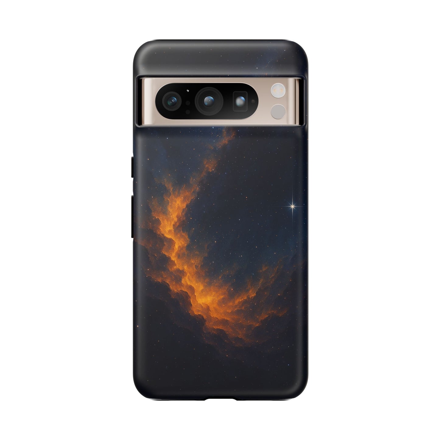 Stellar Flame – Cosmic Nebula Art Phone Case