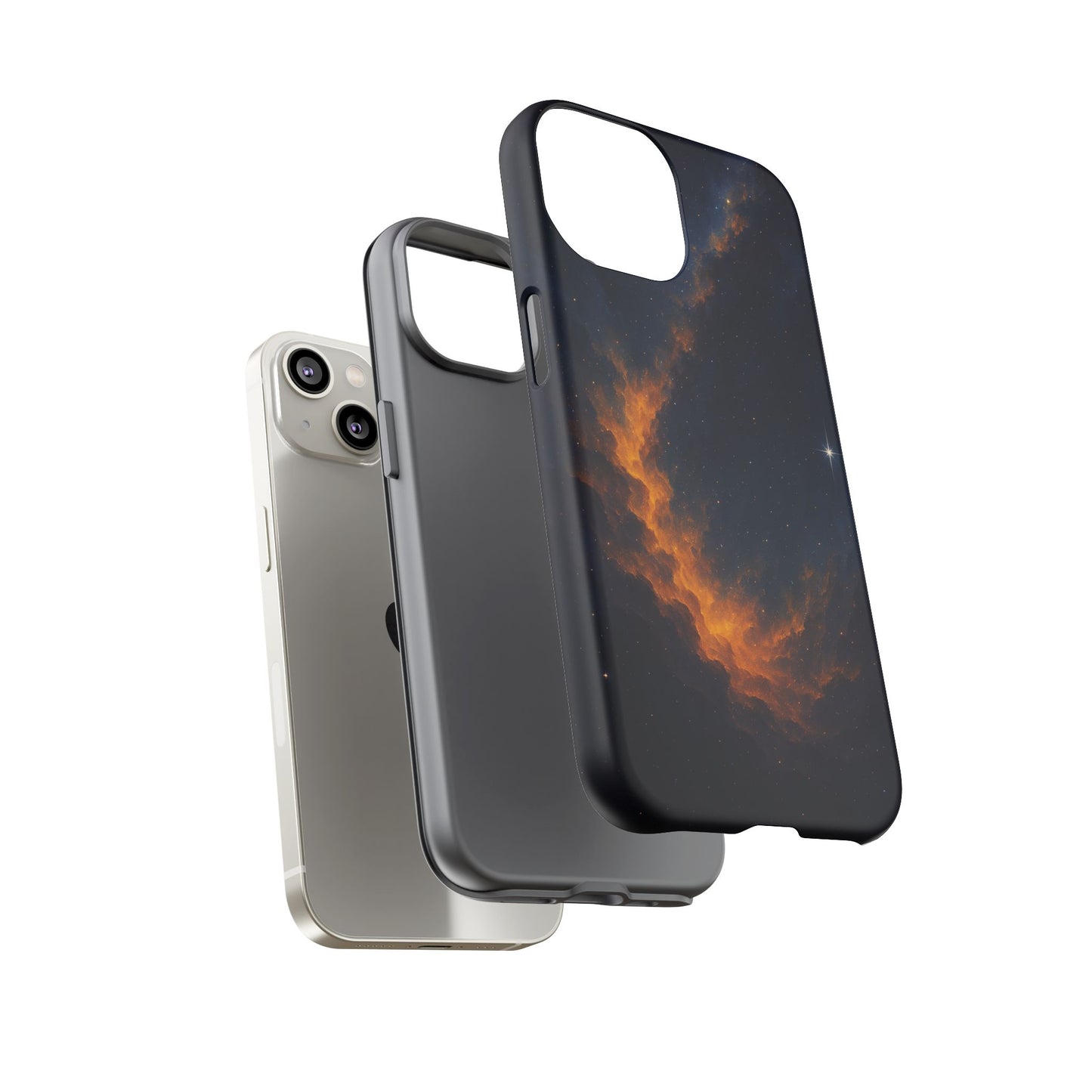 Stellar Flame – Cosmic Nebula Art Phone Case