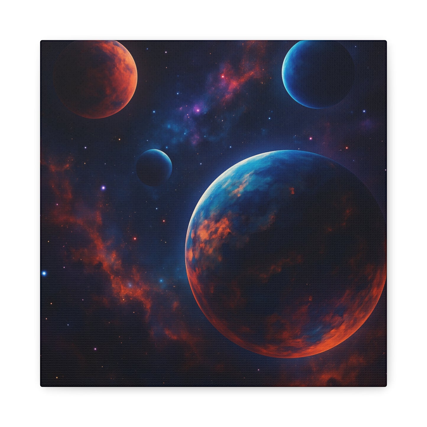 Cosmic Wall Art, Galaxy Canvas, Space Decor, Home Decoration, Astronomical Print, Nebula Artwork, Starry Wall Hanging