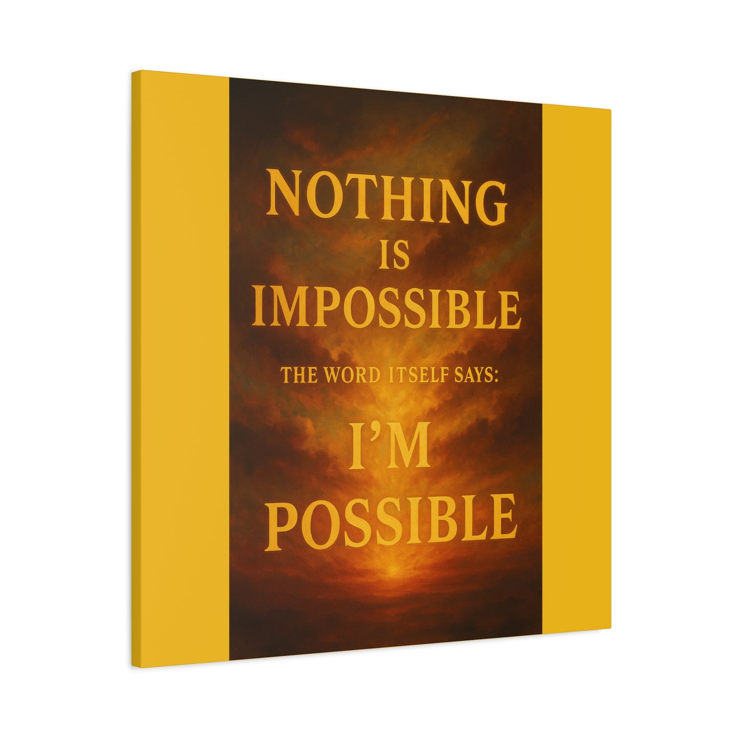 Inspirational Canvas Print, Motivational Wall Art, Positive Quote Decor, Home Office Wall Art, Gift for Dreamers