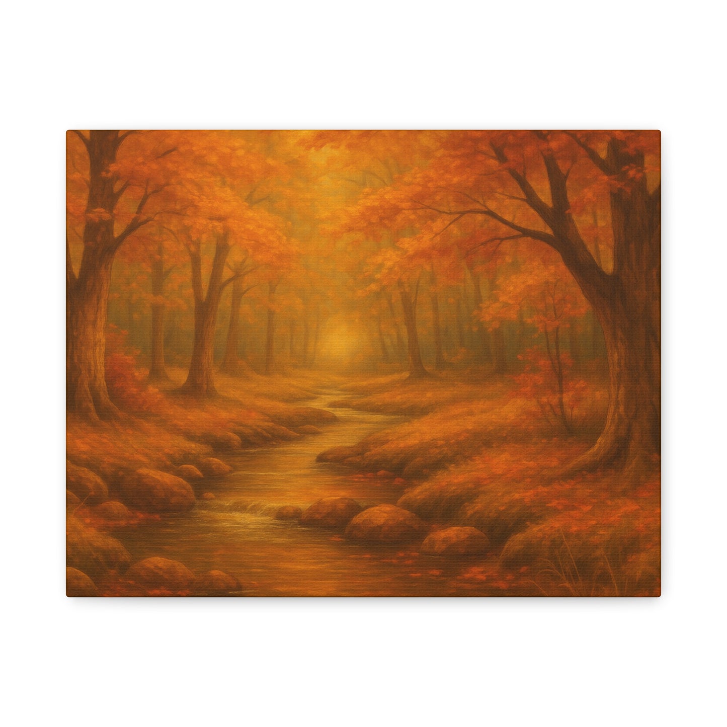 Autumn Landscape Canvas Print, Cozy Home Decor, Fall Wall Art, Nature Inspired Gift, Thanksgiving Decoration