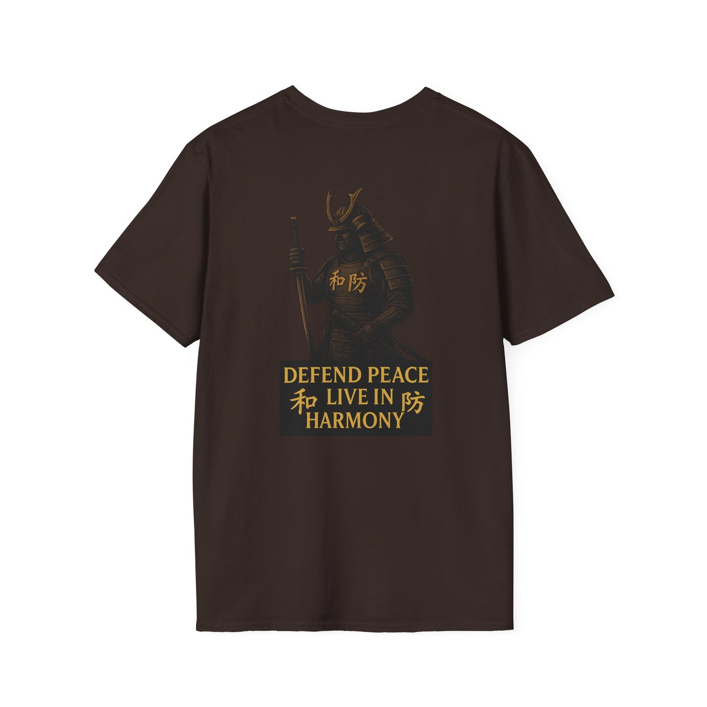 Unisex Softstyle T-Shirt - Stay Sober & Defend Peace Design, Casual Streetwear, Gift for Recovery Support, Positive Vibes, Everyday Wear
