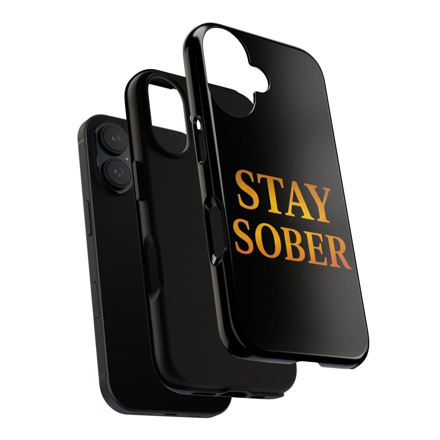 Stay Sober Phone Case | Tough Cases | Recovery Gift | Sobriety Support | Motivational Accessories | Unique Phone Cover