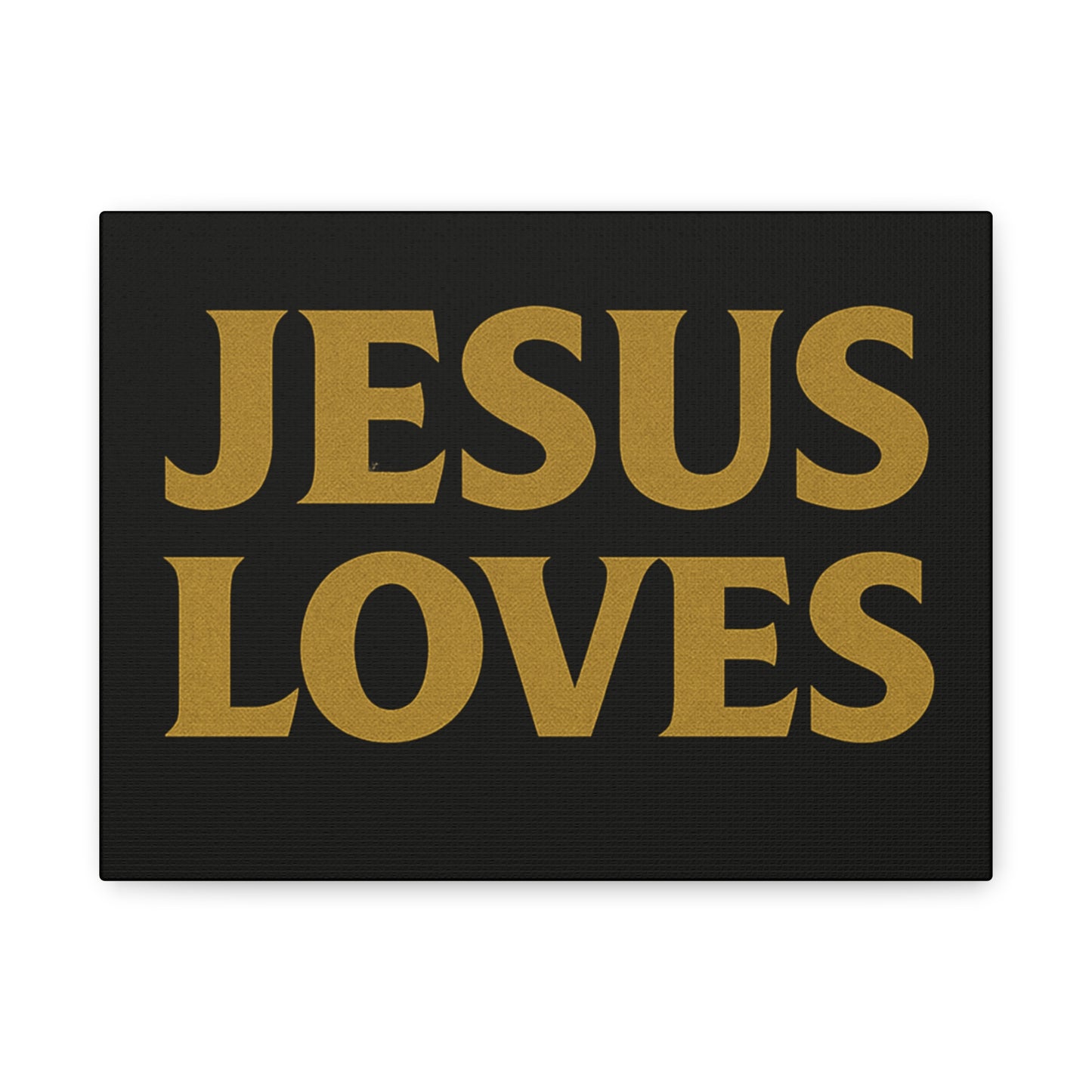 Jesus Loves Canvas Wall Art, Inspirational Home Decor, Faith-Based Gift for Christians, Religious Wall Decor