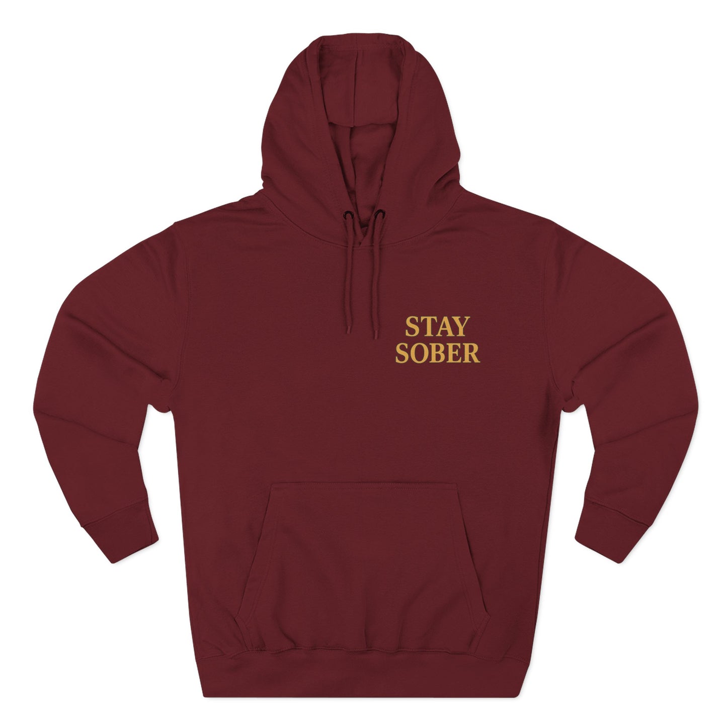 Samurai hoodie- Stay Sober, Defend Peace | Cozy Sweatshirt for Wellness, Gratitude Gifts, Motivation, Mindfulness