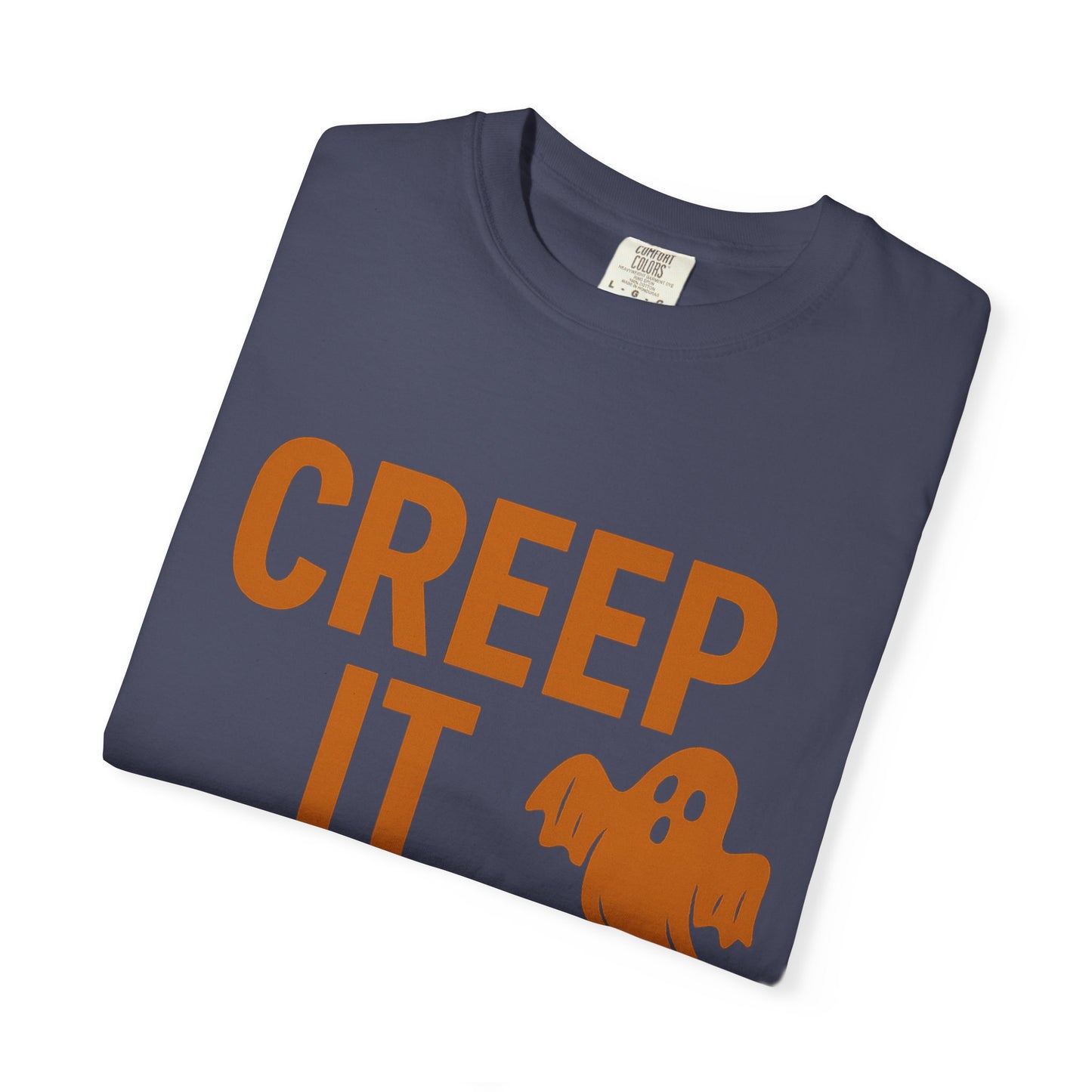 Creep It Real Unisex T-Shirt - Fun Halloween Apparel, Ghost Graphic Tee, Casual Style, Unique Gift for Friends, Halloween Party Outfit