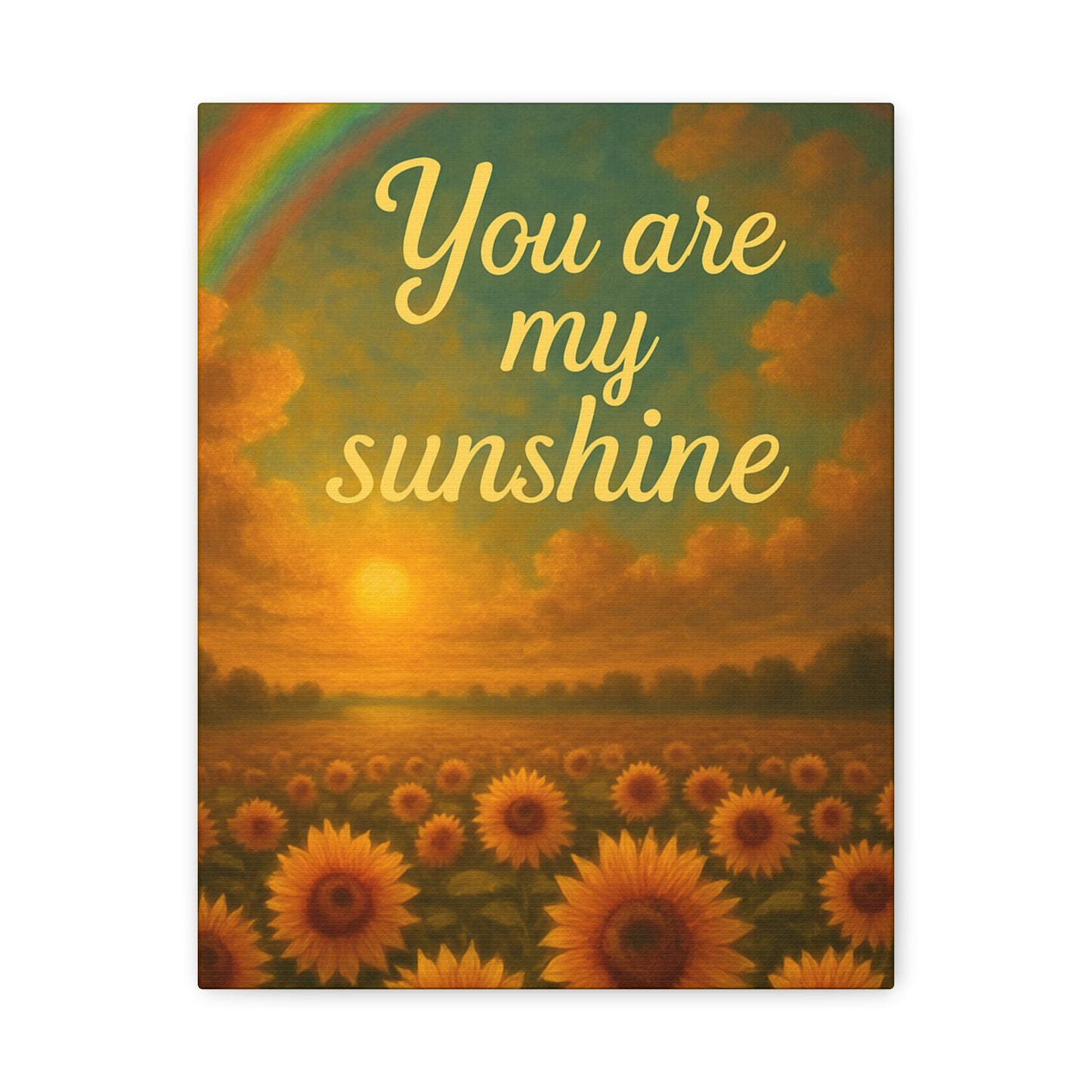 Sunshine Canvas Wall Art, Inspirational Home Decor, Custom Motivational Print, Gift for Friends, Thoughtful Decoration