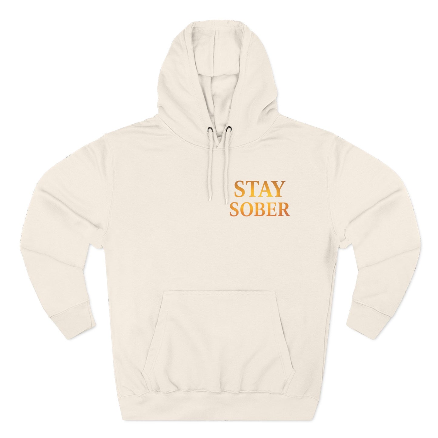 Inspirational Fleece Hoodie, Motivational Gift for Wellness, Stay Sober Apparel, Positive Affirmation Hoodie, Recovery Support Clothing