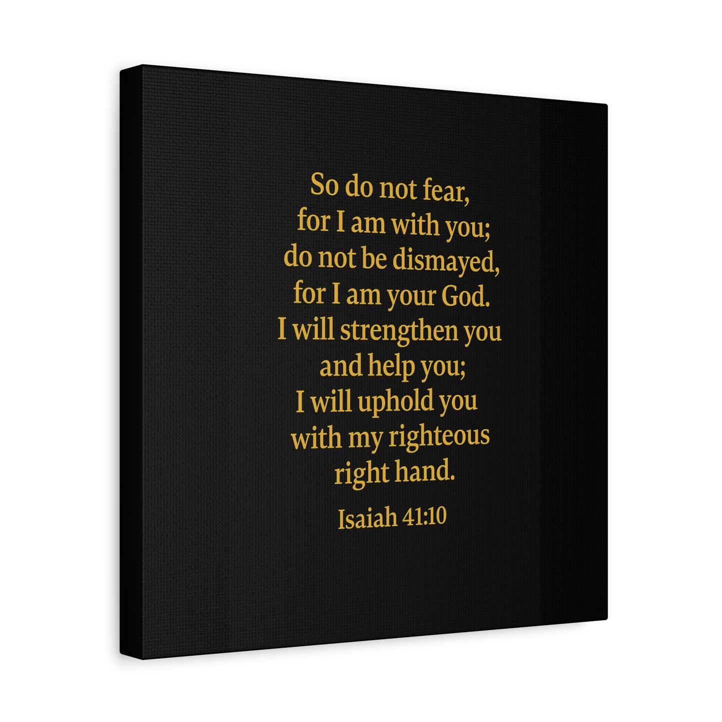 Inspirational Quote Isaiah 41:10 Wall Art, Motivational Canvas Print, Home Decor, Gift for Uplifting Moments, Faith-Based Decoration