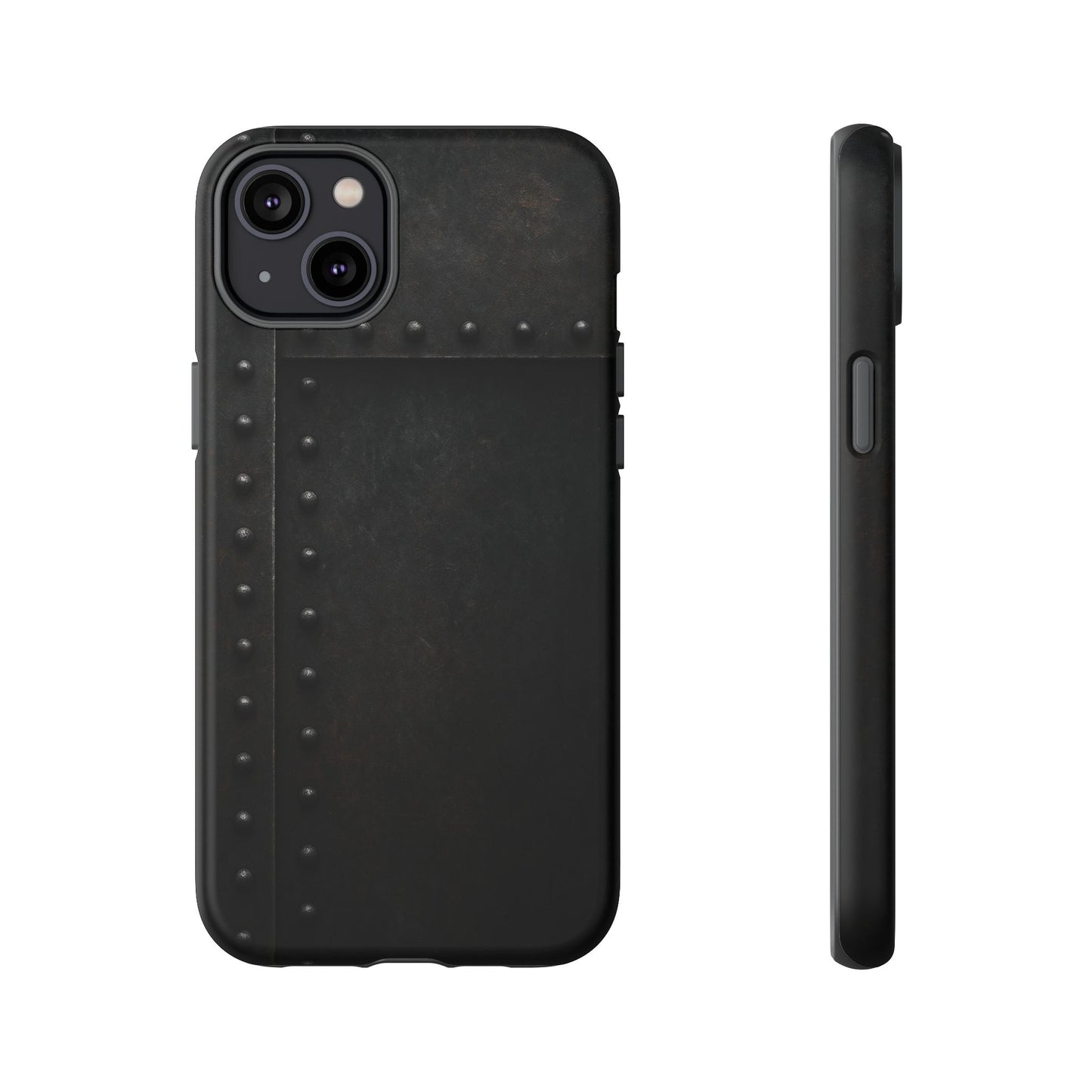 Steel & Smoke – Riveted Shadows Phone Case