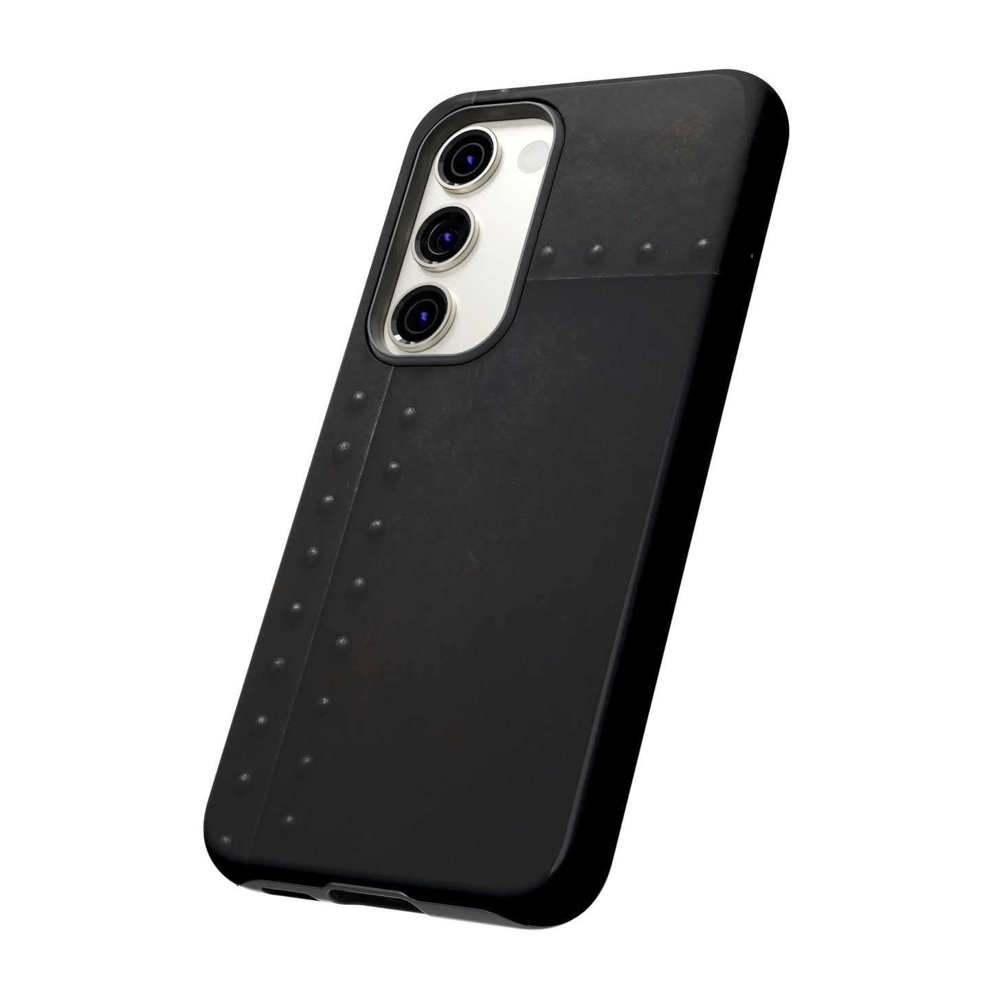Steel & Smoke – Riveted Shadows Phone Case