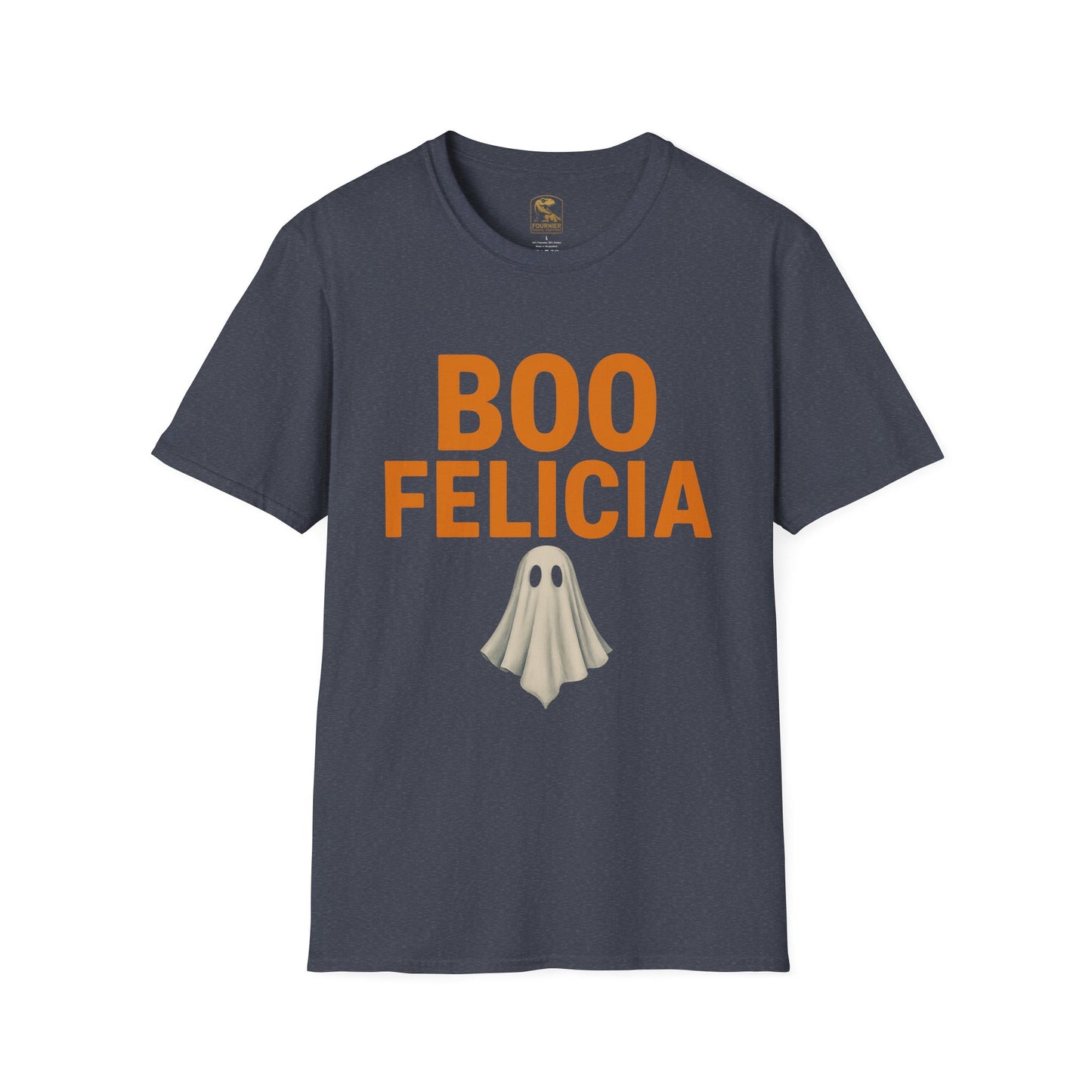 Boo Felicia Halloween T-Shirt, Funny Ghost Tee, Unisex Softstyle Shirt, Spooky Season Apparel, Halloween Party Outfit, Fall Fashion Tops