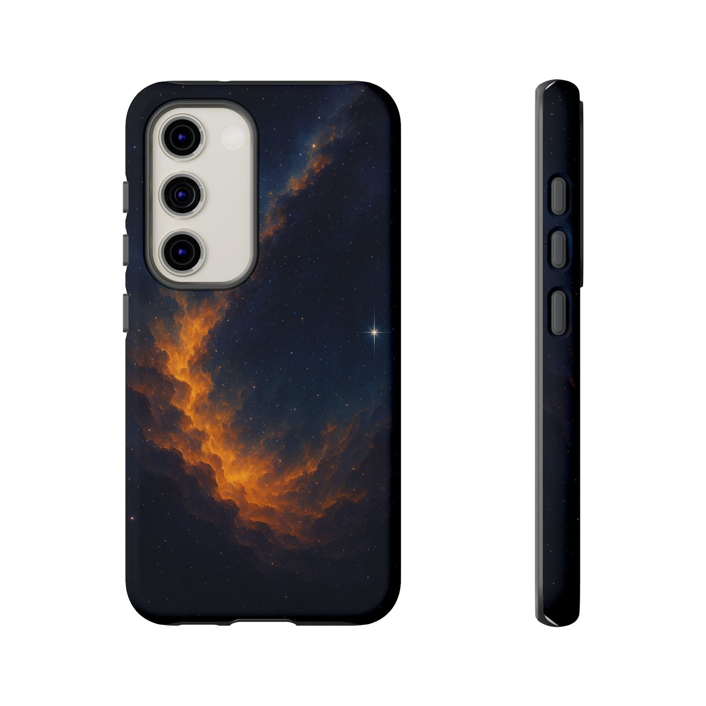 Stellar Flame – Cosmic Nebula Art Phone Case