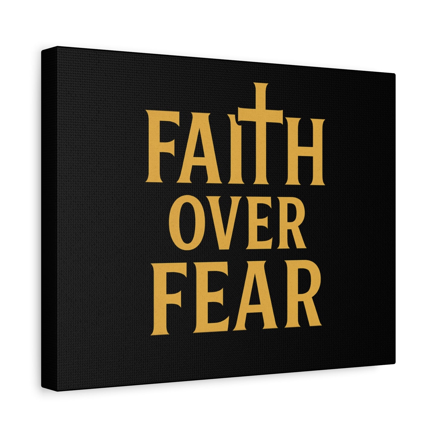 Faith Over Fear Canvas Art - Inspirational Wall Decor, Motivational Gift, Home Decoration, Christian Wall Art, Belief Affirmation
