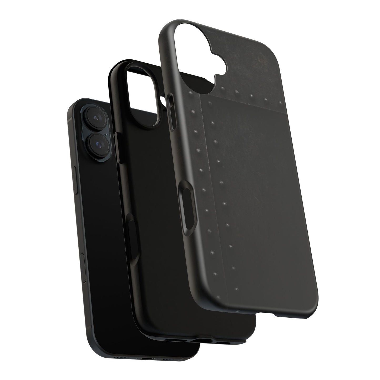 Steel & Smoke – Riveted Shadows Phone Case