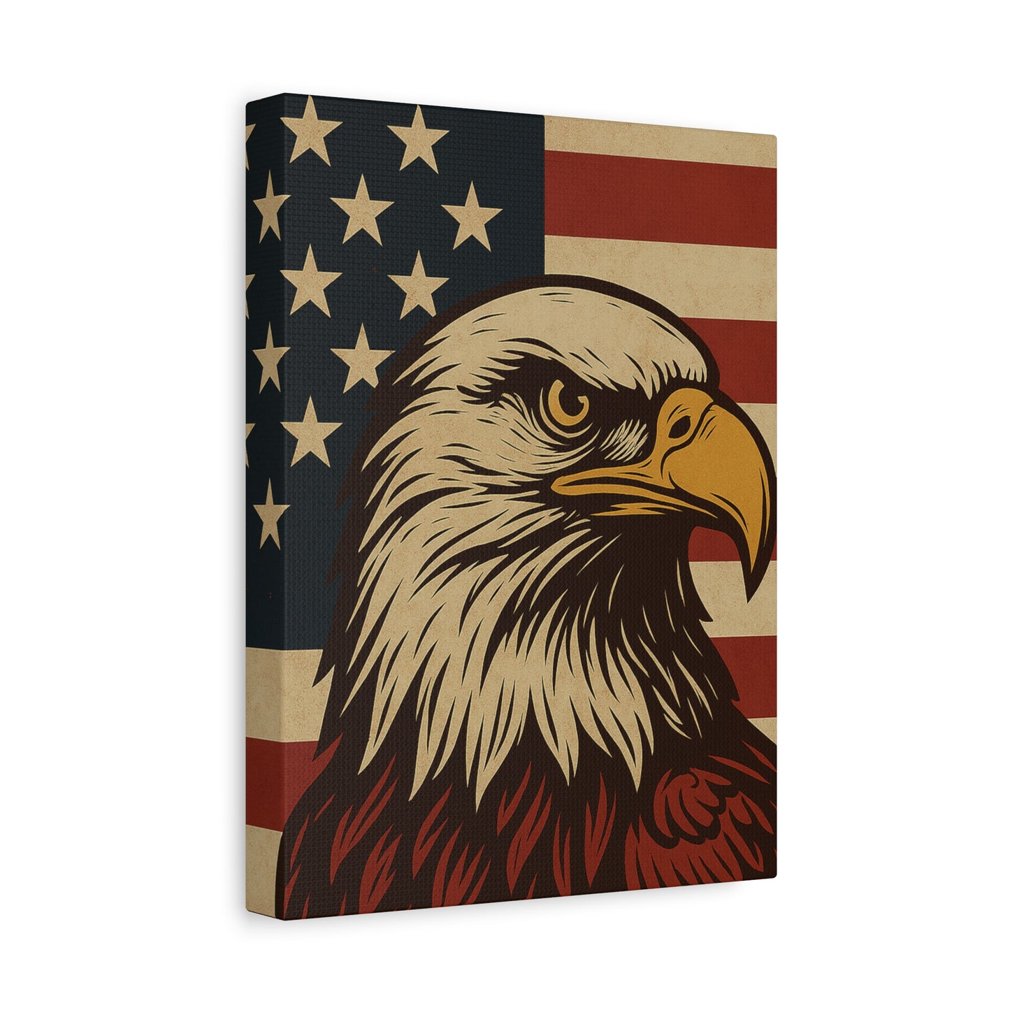 American Pride – Bald Eagle Canvas Art
