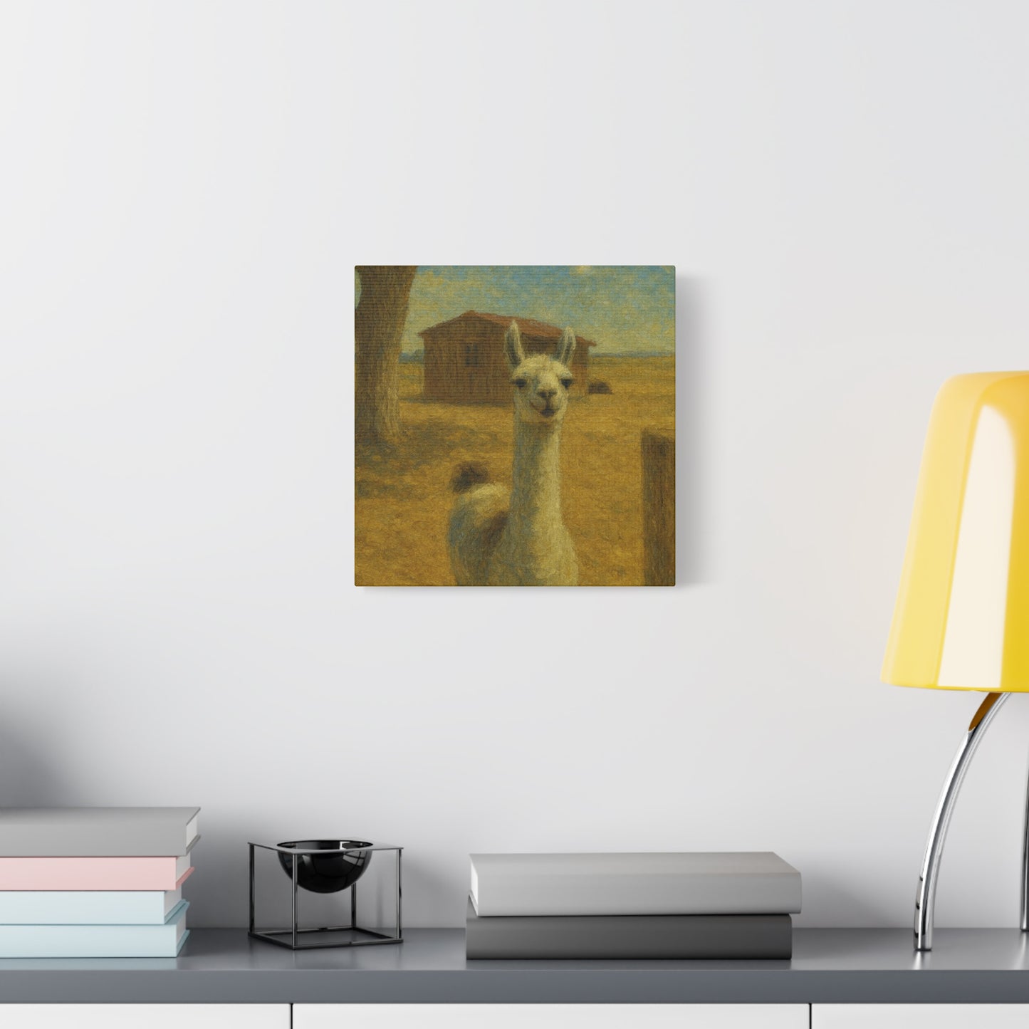 Llama Artwork Canvas Print, Unique Home Decor, Wall Art for Animal Lovers, Canvas Wall Art, Gift for Nature Enthusiasts