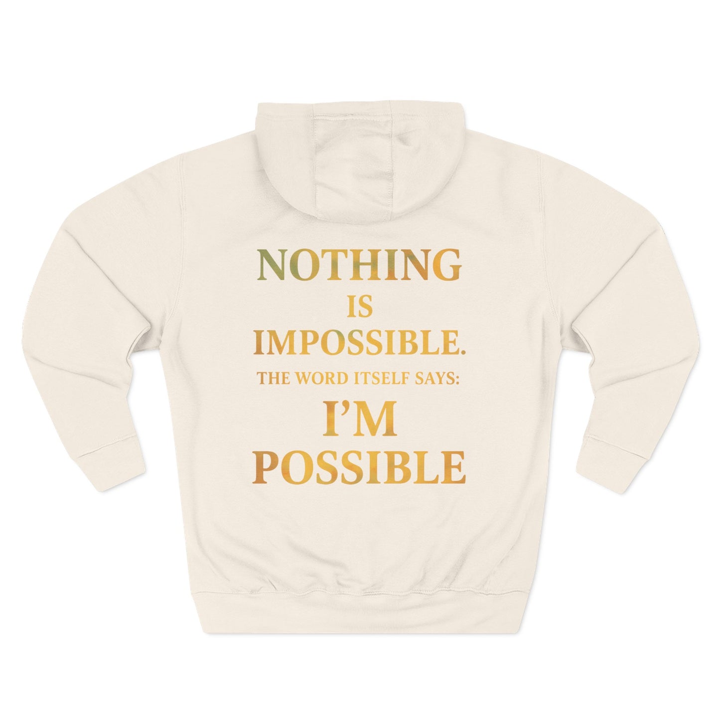Inspirational Fleece Hoodie, Motivational Gift for Wellness, Stay Sober Apparel, Positive Affirmation Hoodie, Recovery Support Clothing