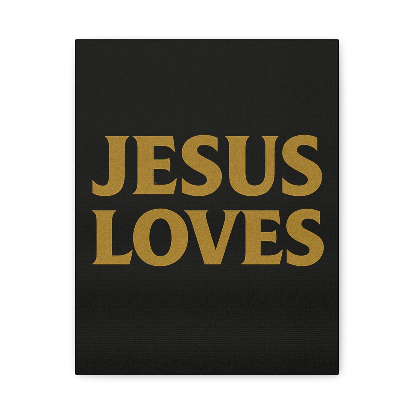 Jesus Loves Canvas Wall Art, Inspirational Home Decor, Faith-Based Gift for Christians, Religious Wall Decor
