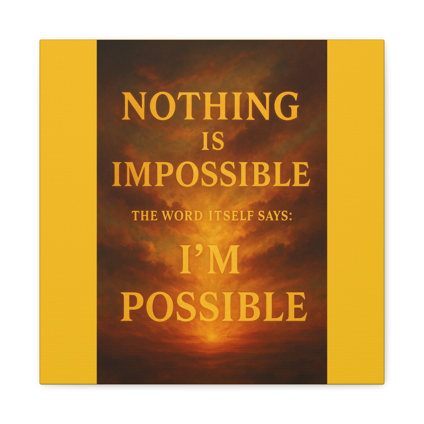 Inspirational Canvas Print, Motivational Wall Art, Positive Quote Decor, Home Office Wall Art, Gift for Dreamers
