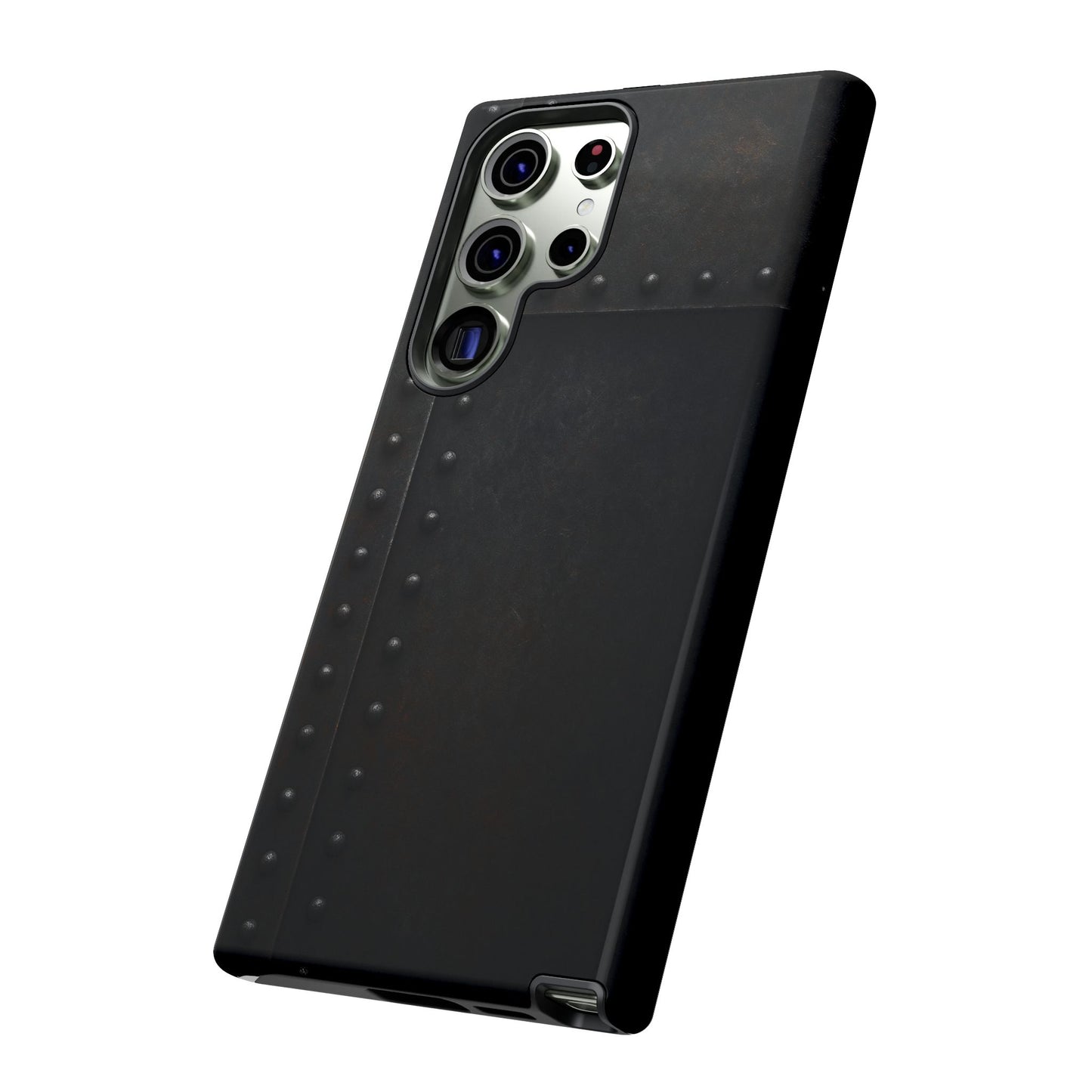 Steel & Smoke – Riveted Shadows Phone Case