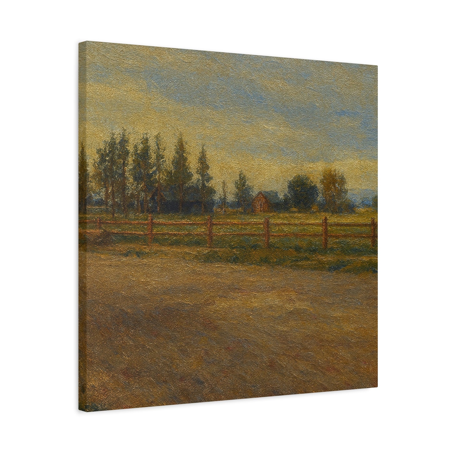Rustic Landscape Canvas Print, Home Decor, Art for Living Room, Farmhouse Style, Gift for Art Lovers