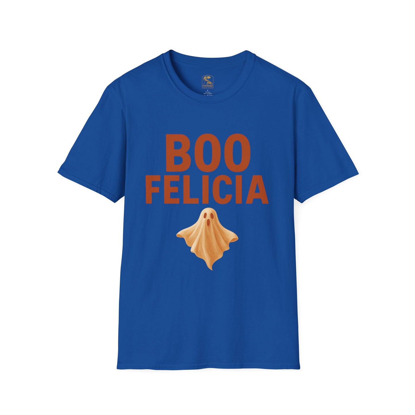 Boo Felicia Ghost Tee, Unisex Halloween T-Shirt, Funny Spirit Shirt, Casual Fall Apparel, Halloween Party Outfit, Cute Ghost Design