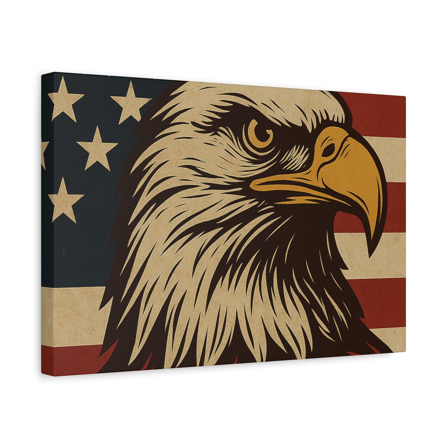 American Pride – Bald Eagle Canvas Art