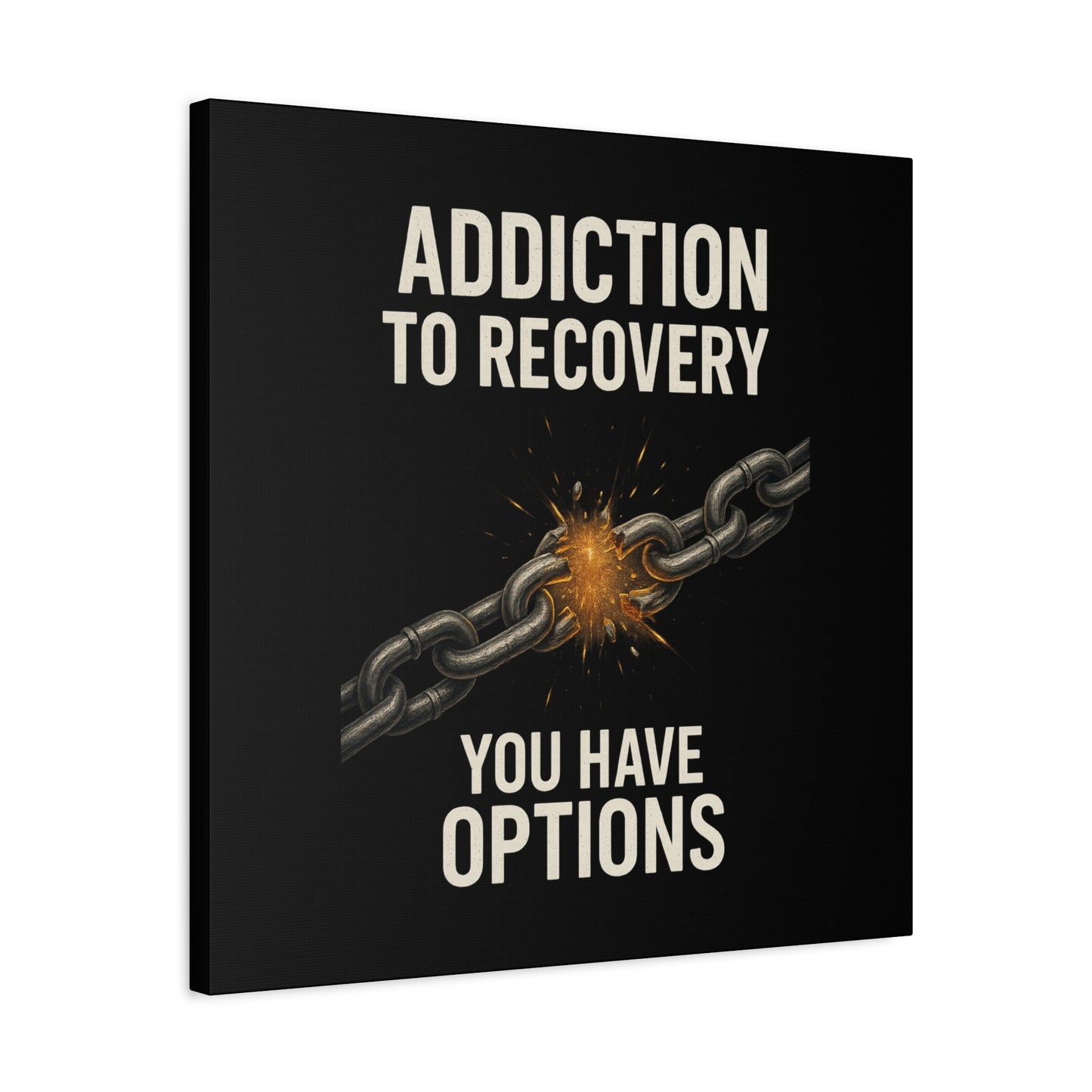 Inspirational Wall Art - Addiction Recovery Canvas, Motivational Decor, Recovery Gift, Home Office Wall Art, Supportive Quote Print