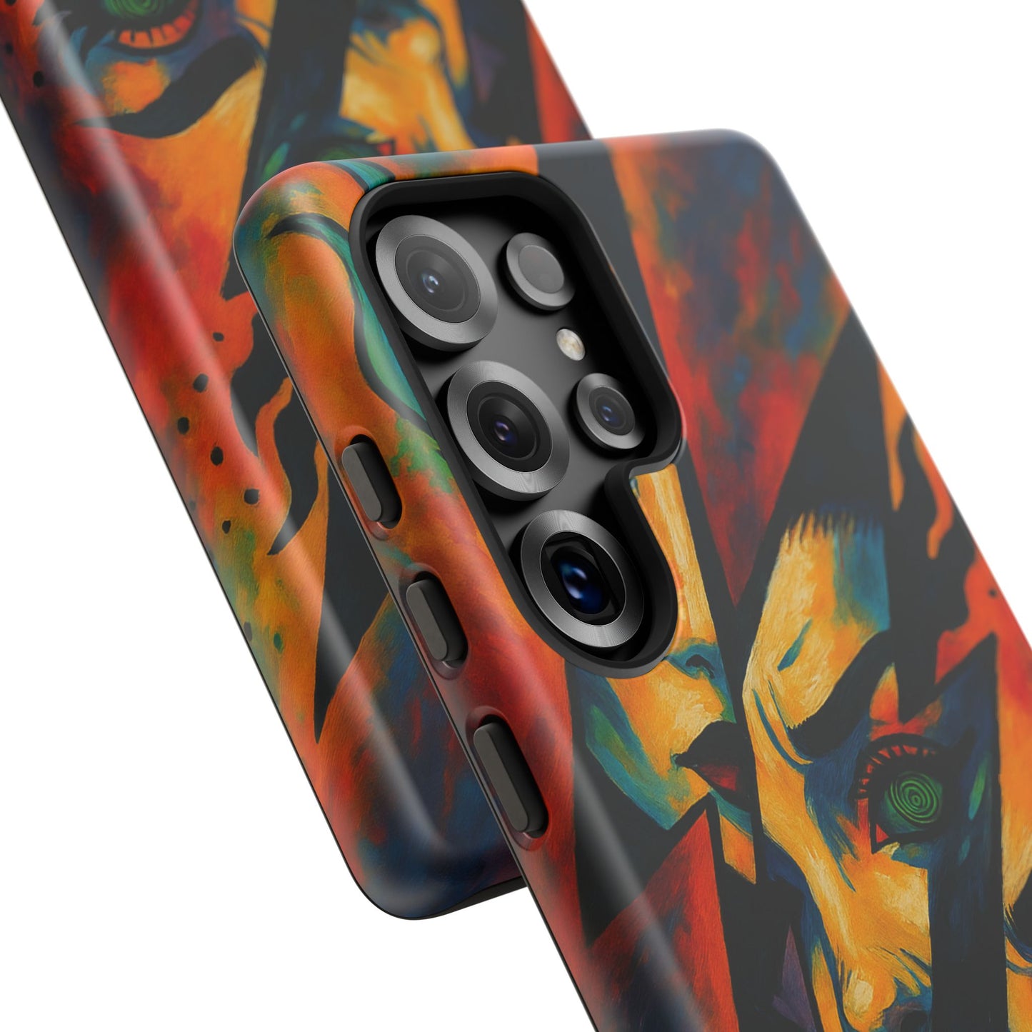 Vibrant Phone Case with Edgy Art, Tough Cases for Trendsetters, Unique Gift for Art Lovers, Colorful Phone Accessory, Protection and Style