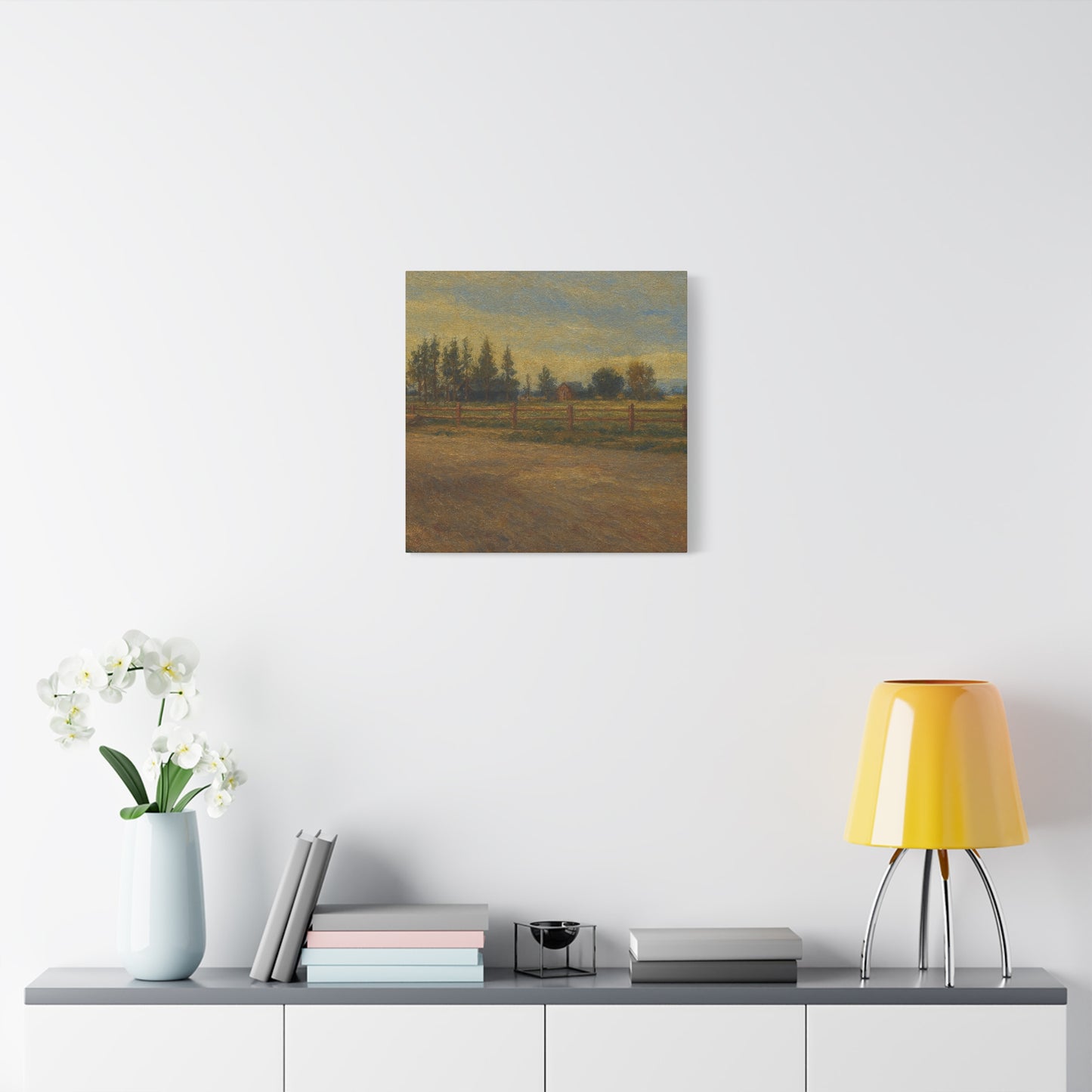 Rustic Landscape Canvas Print, Home Decor, Art for Living Room, Farmhouse Style, Gift for Art Lovers