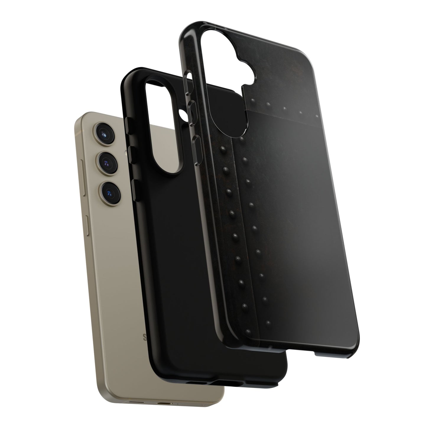Steel & Smoke – Riveted Shadows Phone Case