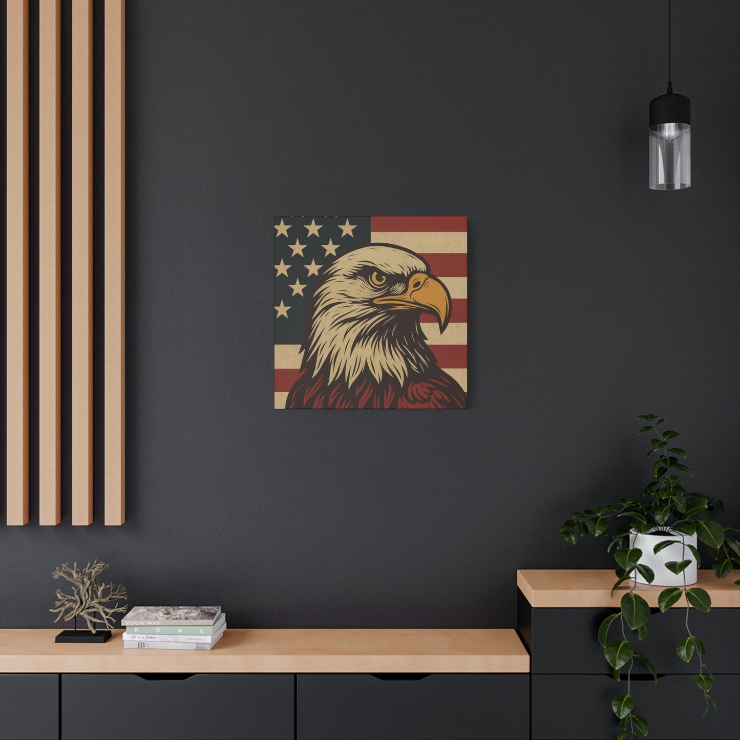 American Pride – Bald Eagle Canvas Art