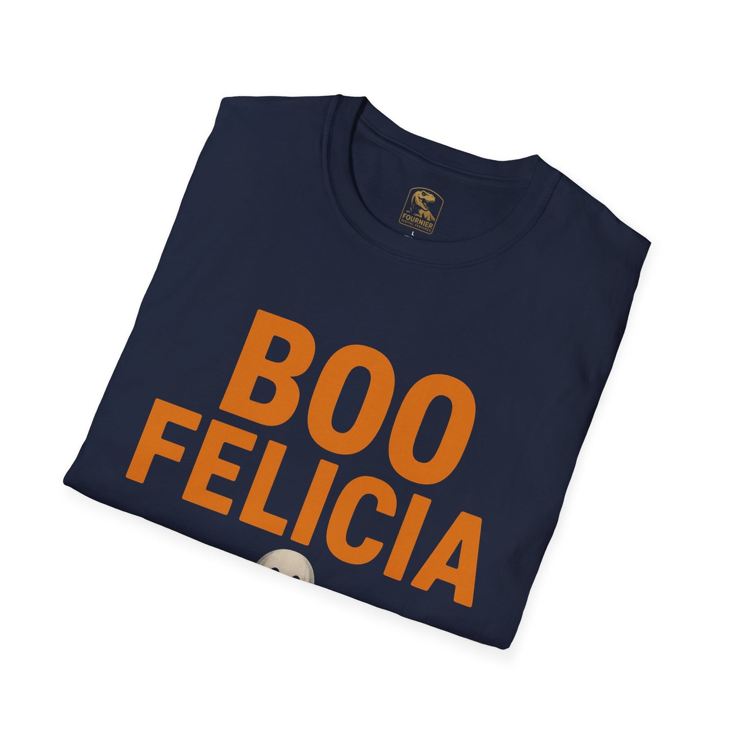Boo Felicia Halloween T-Shirt, Funny Ghost Tee, Unisex Softstyle Shirt, Spooky Season Apparel, Halloween Party Outfit, Fall Fashion Tops