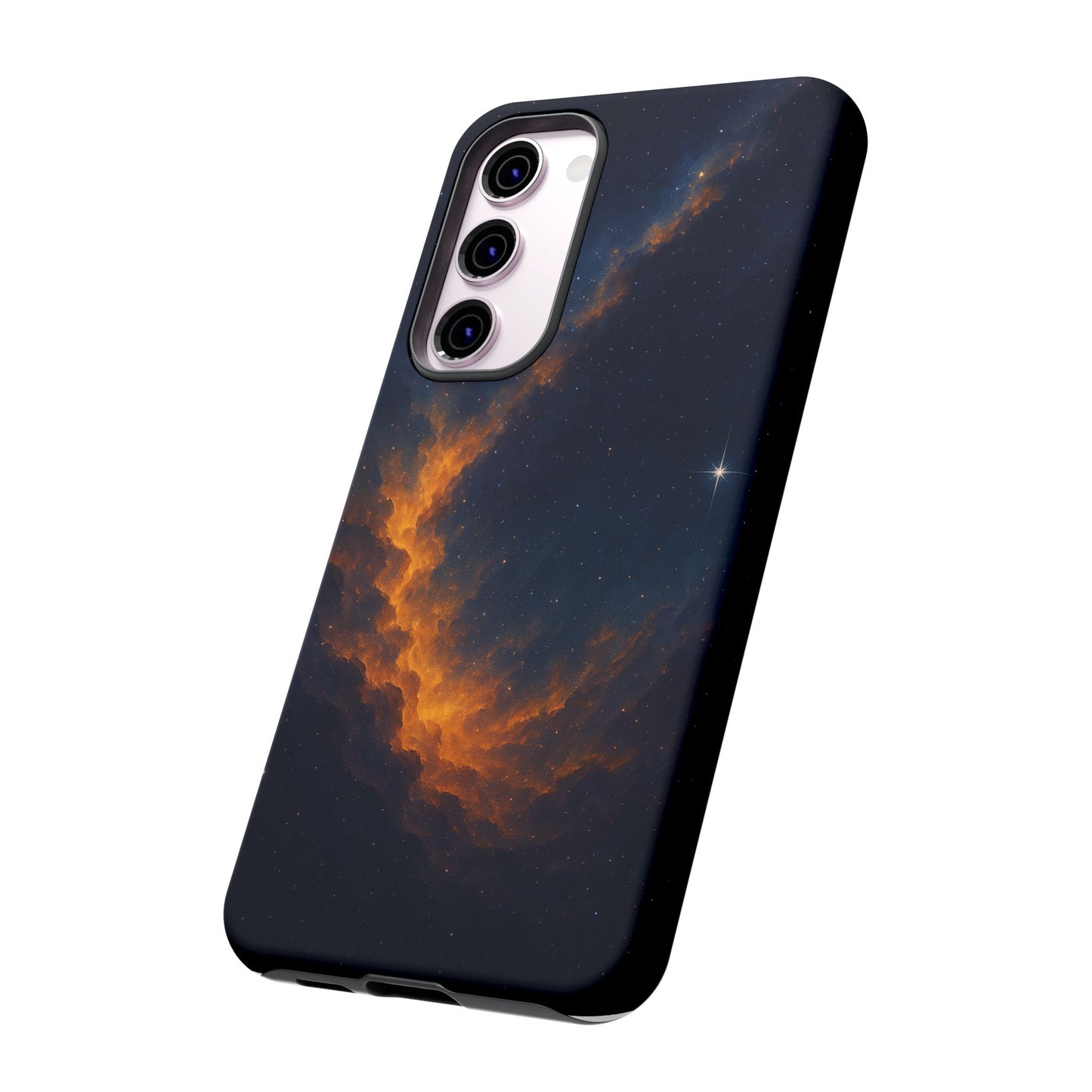 Stellar Flame – Cosmic Nebula Art Phone Case